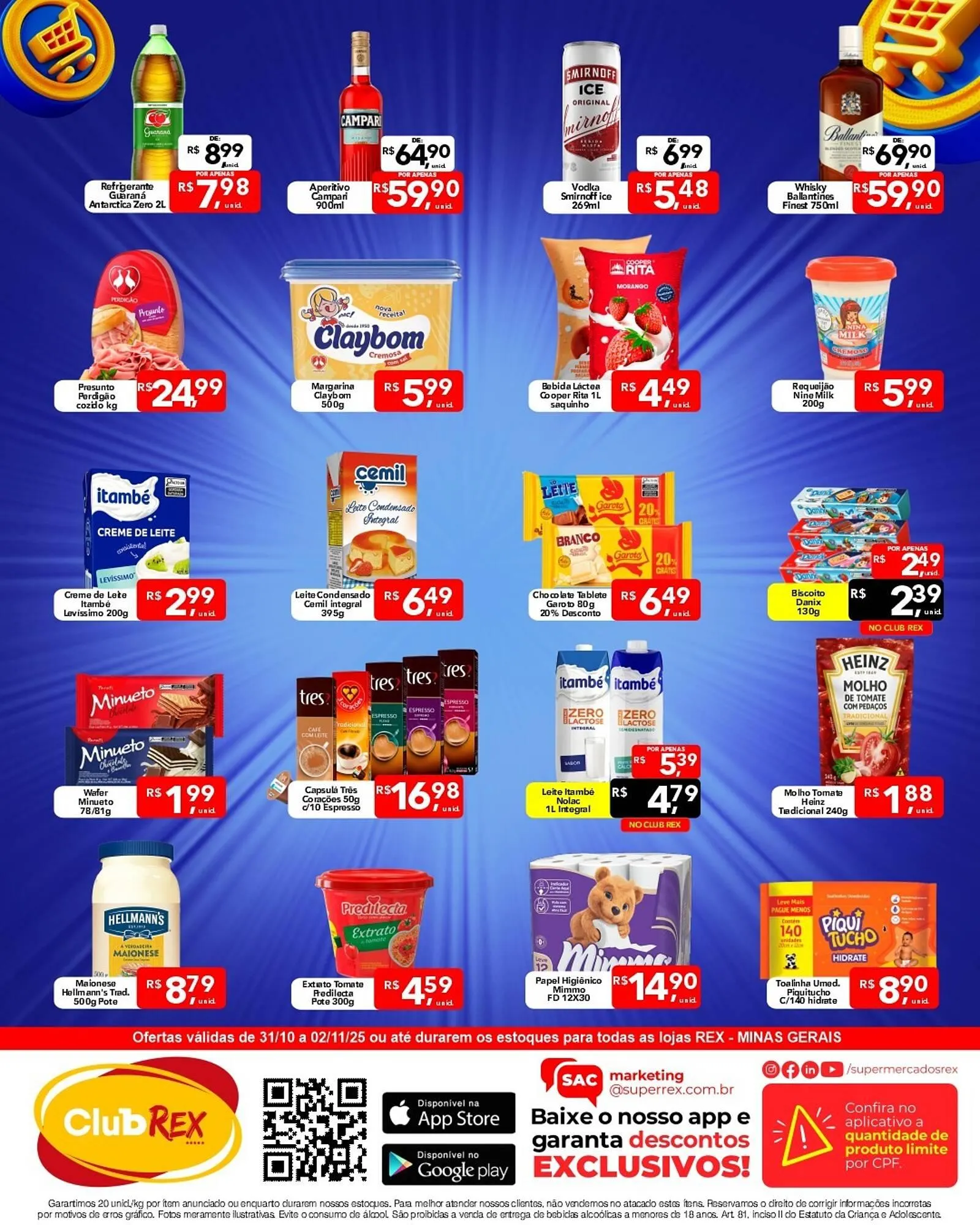 Encarte de Catálogo Supermercados Rex 31 de outubro até 2 de novembro 2025 - Pagina 2