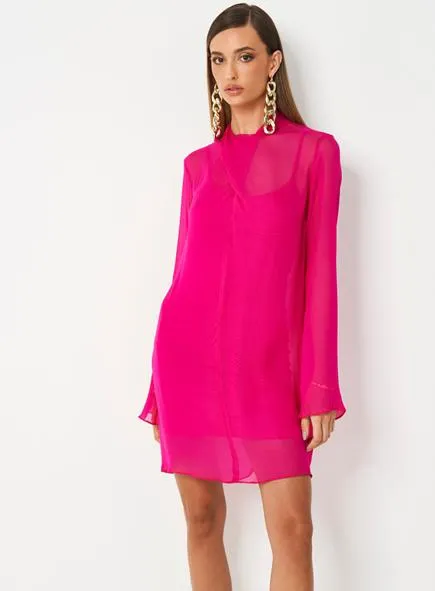 Vestido Amplo Em Tule