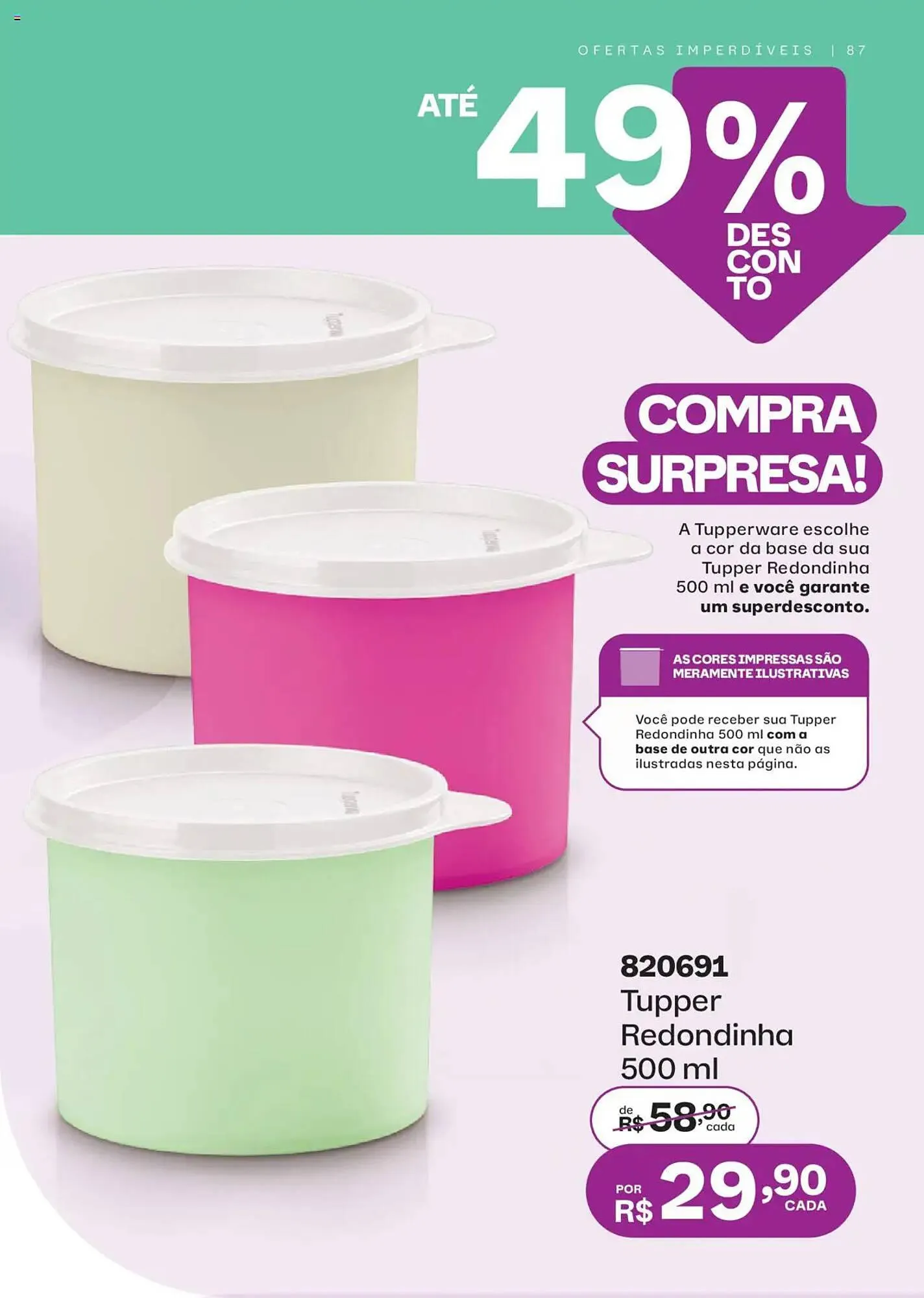 Encarte de Catálogo Tupperware 19 de maio até 16 de junho 2025 - Pagina 87