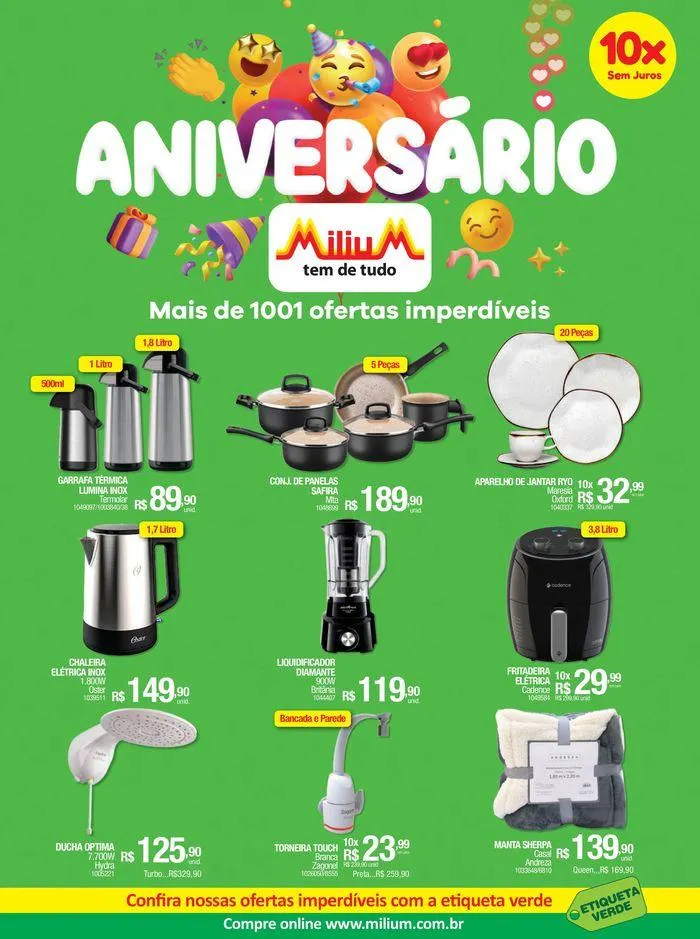 Encarte de Ofertas Milium 2 de julho até 31 de julho 2024 - Pagina 1