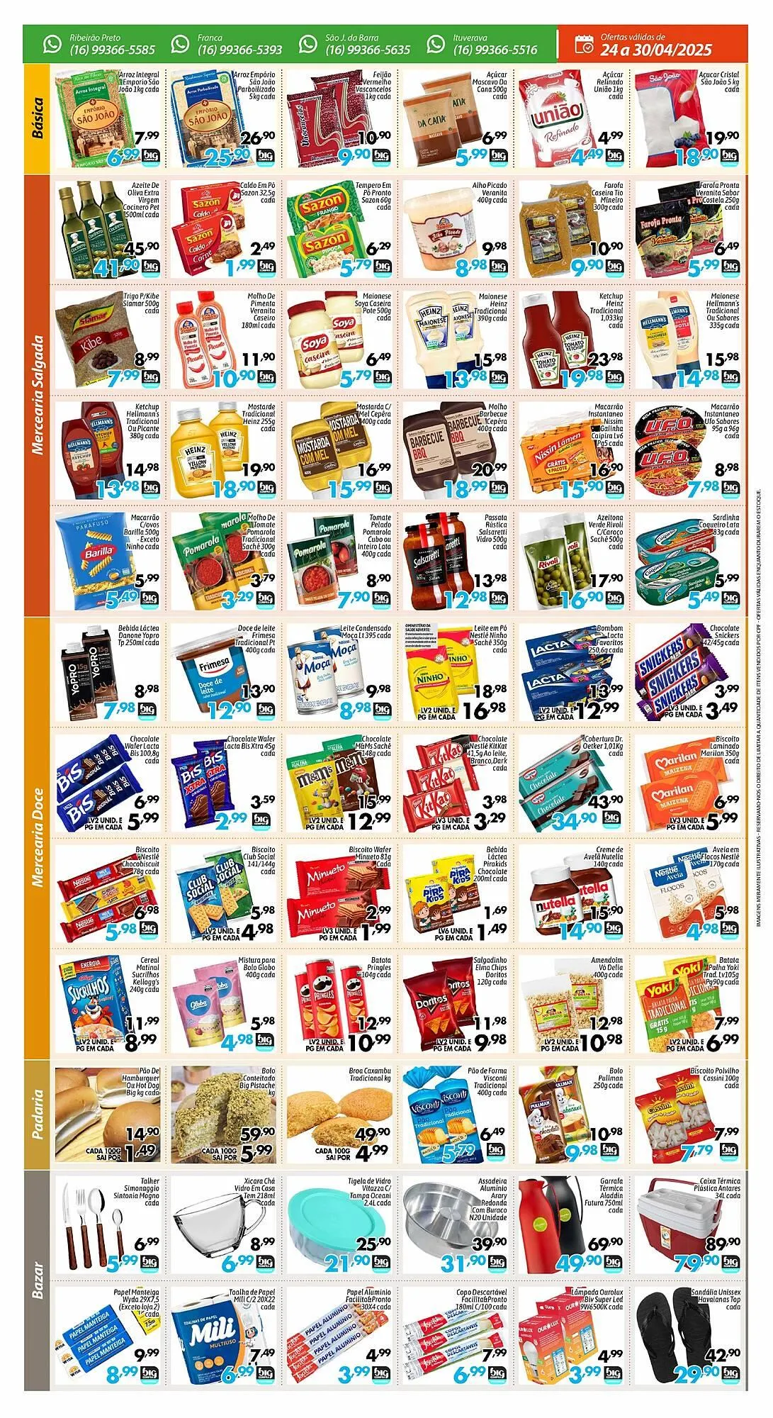 Encarte de Catálogo Supermercados Big Compra 24 de abril até 30 de abril 2025 - Pagina 2