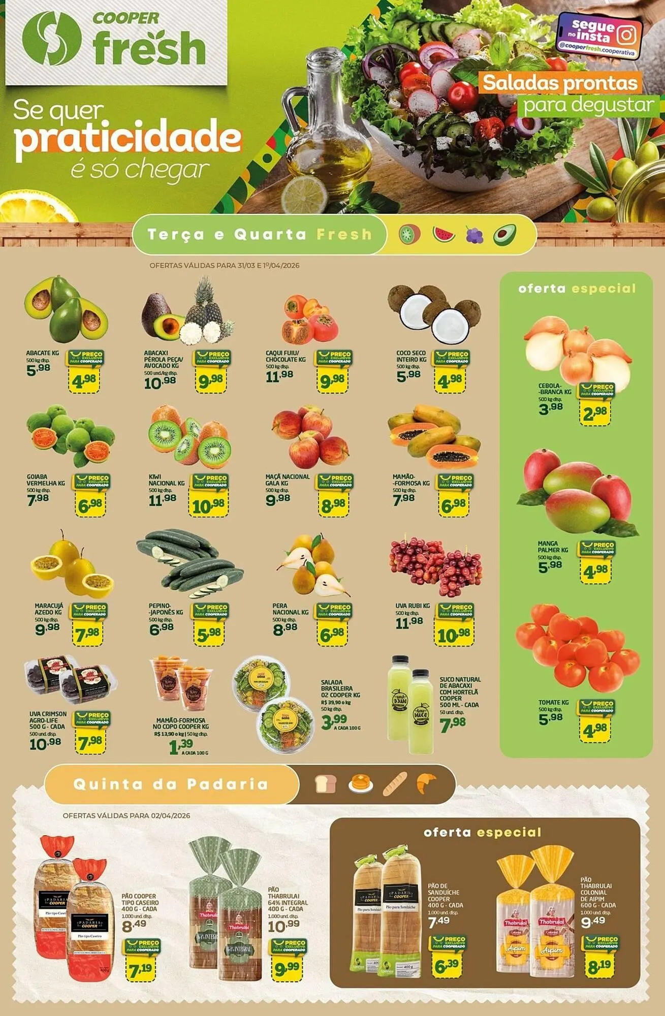 Encarte de Tabloide Cooper 31 de março até 19 de abril 2026 - Pagina 1