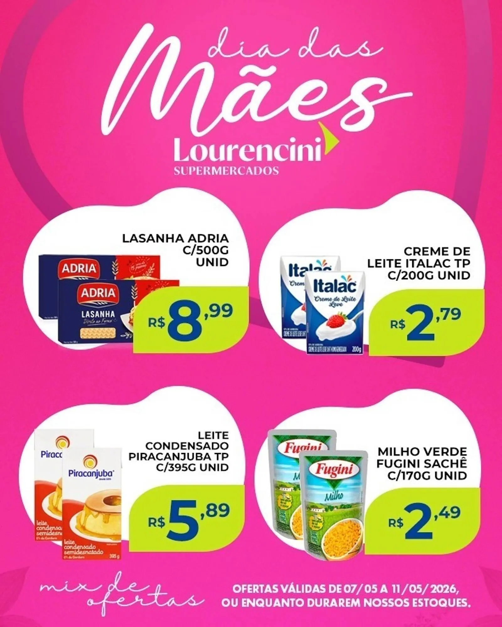 Encarte de Catálogo Lourencini Supermercados 9 de maio até 11 de maio 2026 - Pagina 4