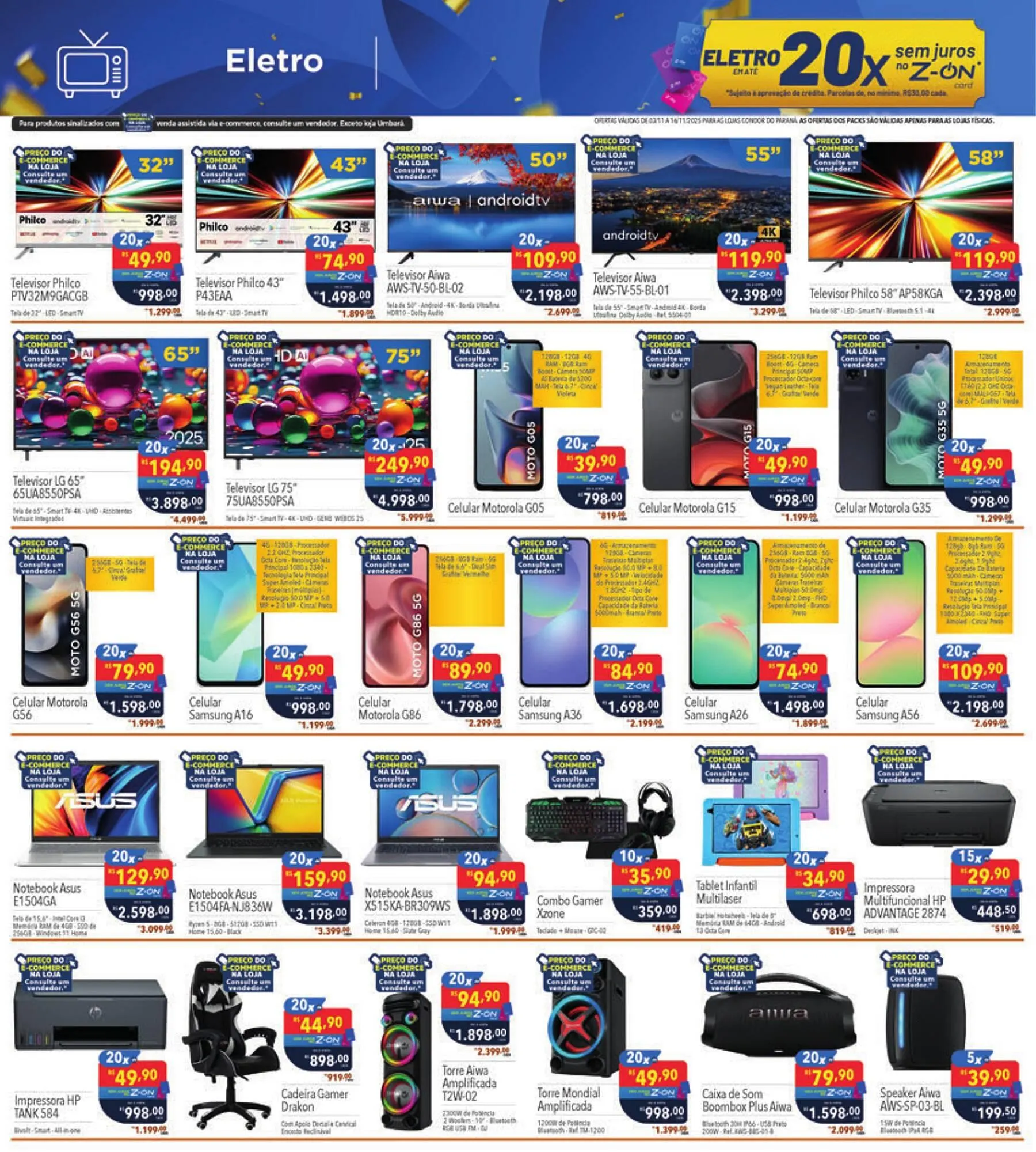 Encarte de Catálogo Supermercados Condor 3 de novembro até 16 de novembro 2025 - Pagina 30