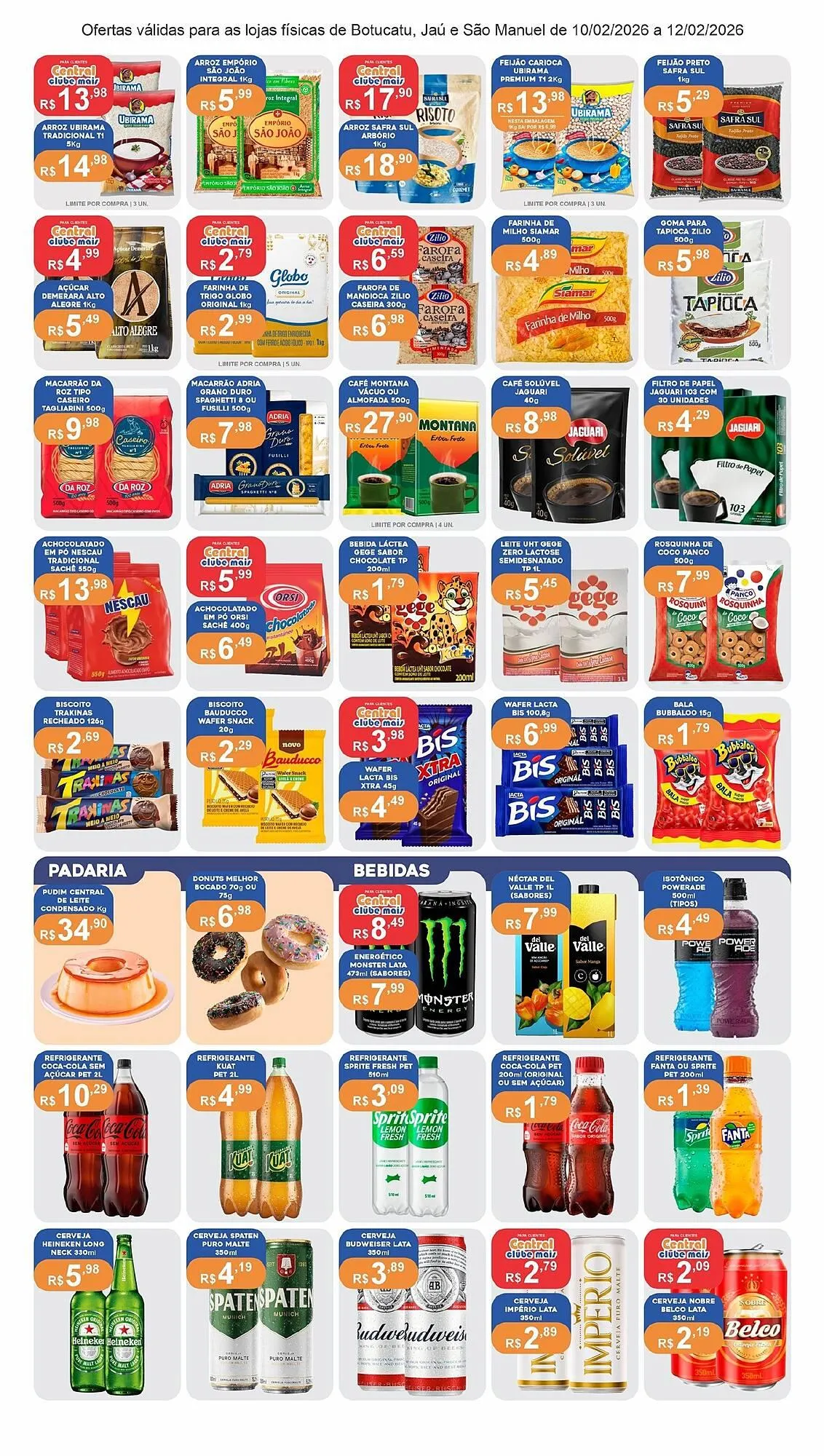 Encarte de Catálogo Central Supermercados 10 de fevereiro até 12 de fevereiro 2026 - Pagina 3