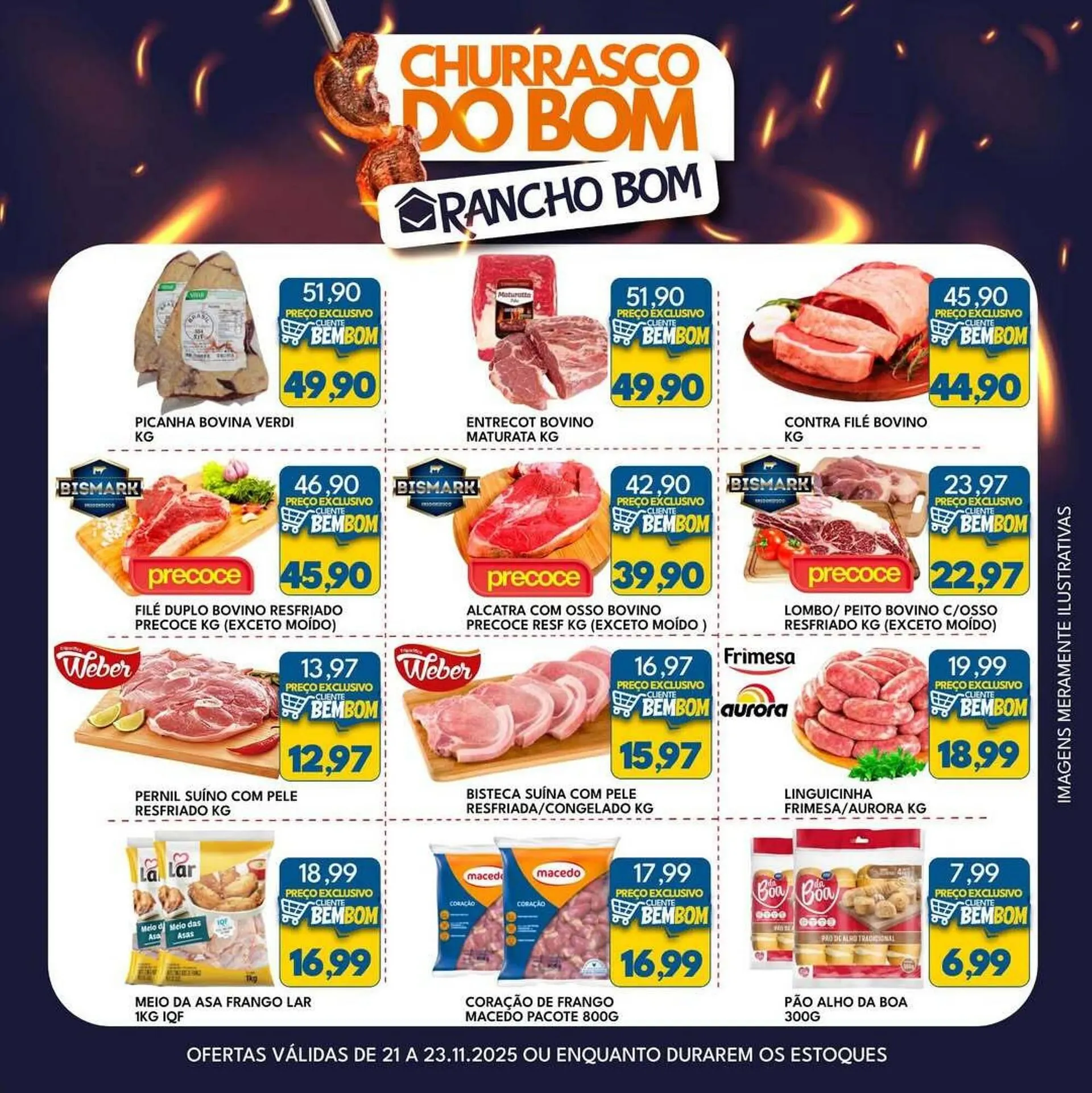 Encarte de Catálogo Rancho Bom Supermercados 21 de novembro até 23 de novembro 2025 - Pagina 1