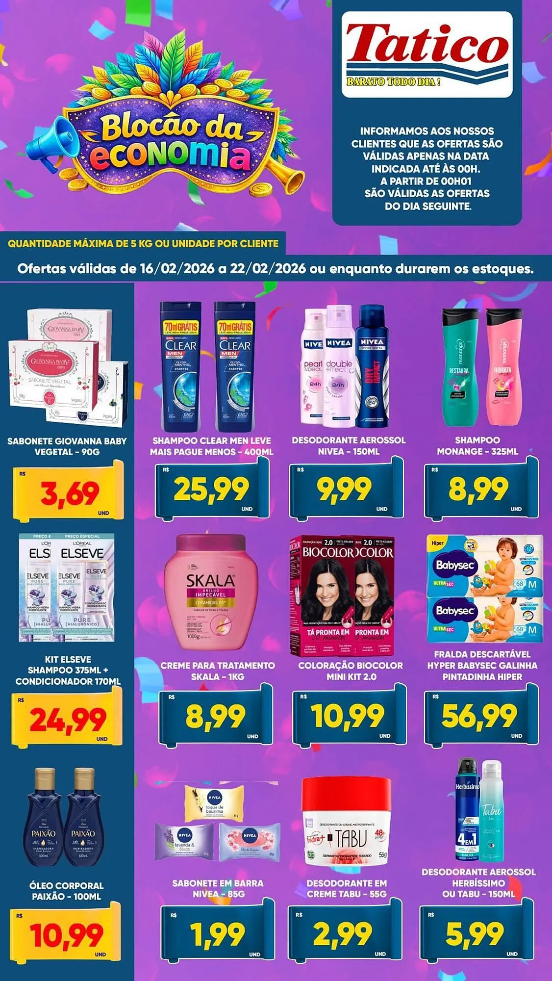 Encarte de Tabloide Tatico 16 de fevereiro até 22 de fevereiro 2026 - Pagina 4