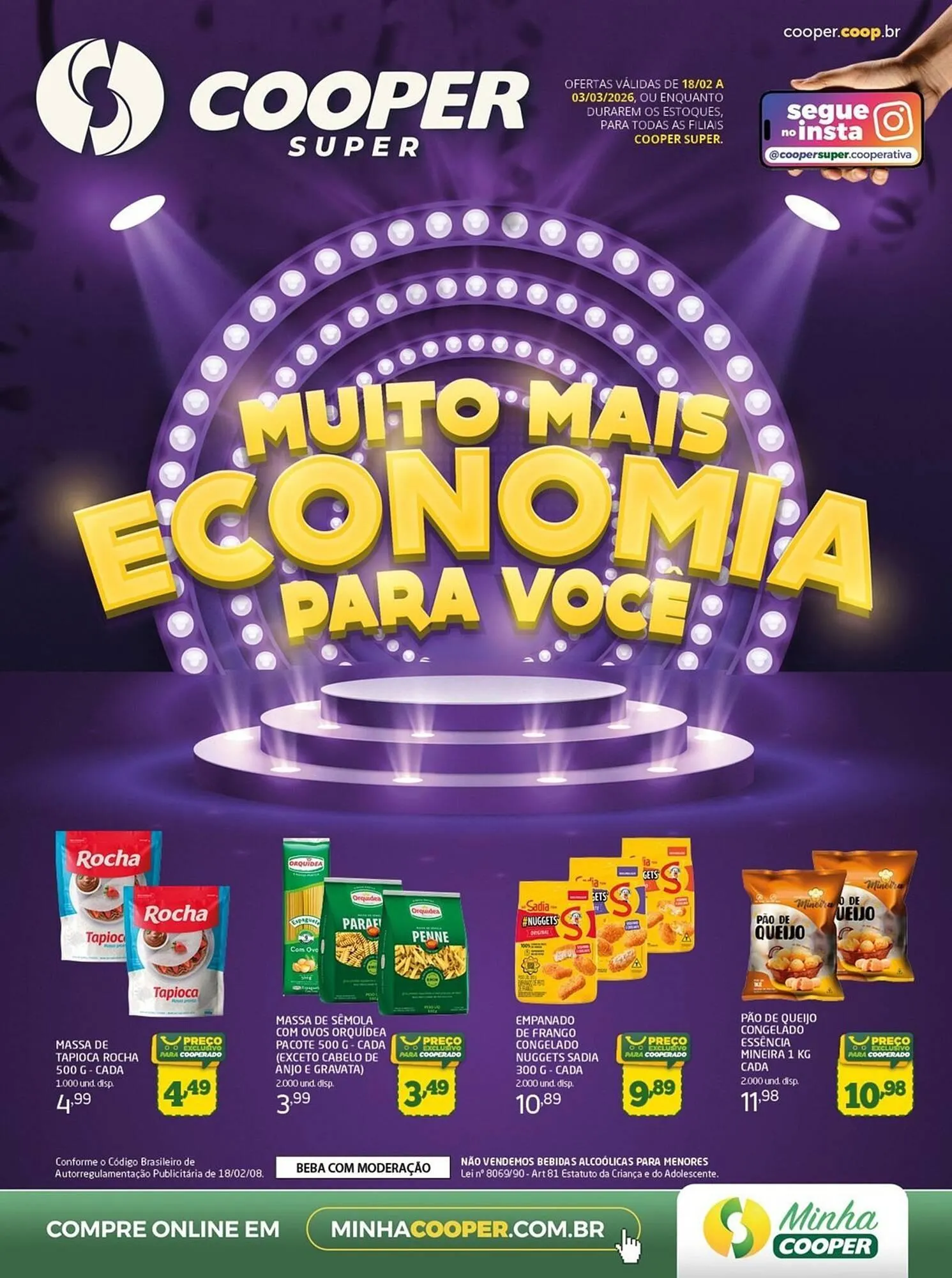 Encarte de Tabloide Cooper 18 de fevereiro até 3 de março 2026 - Pagina 1