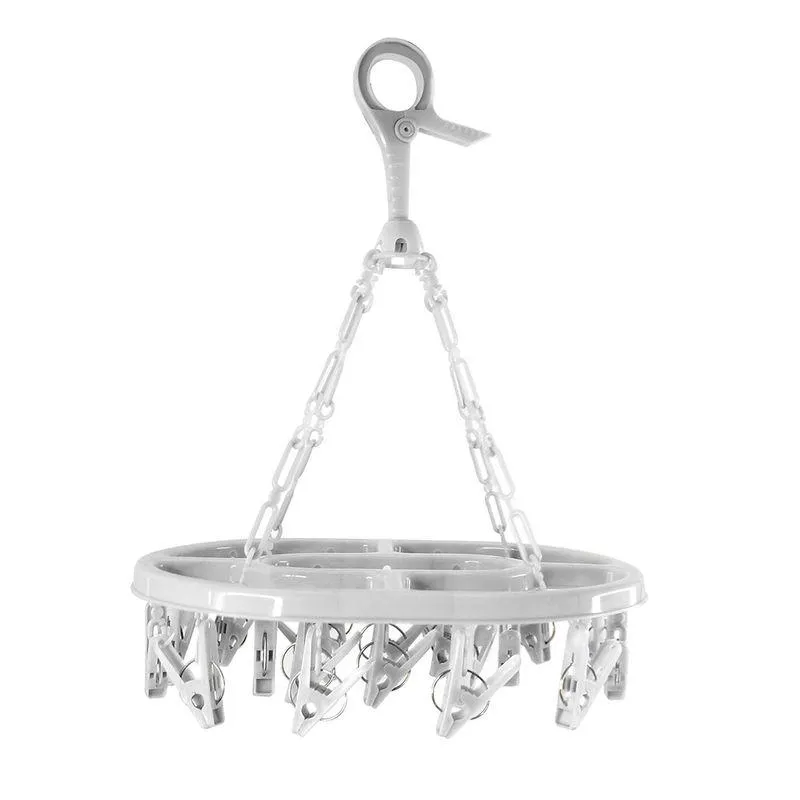 Mini Varal Oval com 20 Pregadores Branco - Home Space