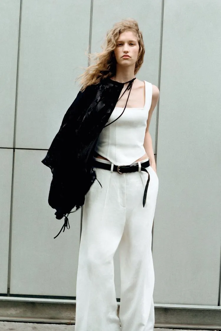 TOP MISTURA DE LINHO ZW COLLECTION