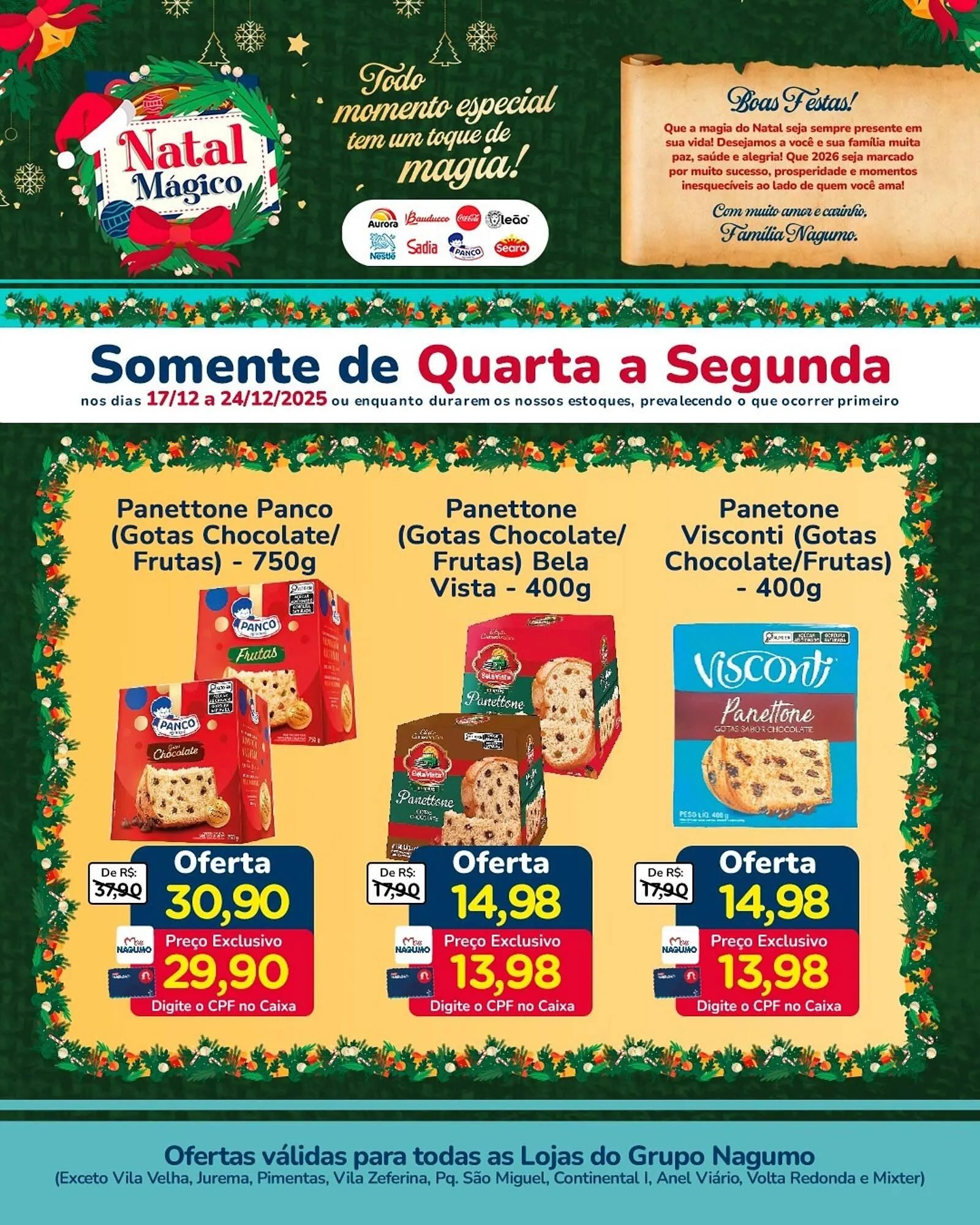 Encarte de Folheto Nagumo 18 de dezembro até 24 de dezembro 2025 - Pagina 1