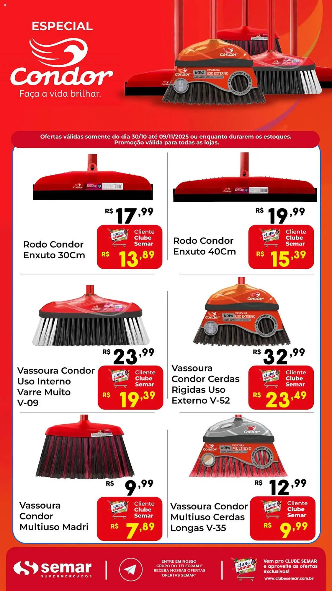 Encarte de Folheto Semar Supermercado 30 de outubro até 10 de novembro 2025 - Pagina 1