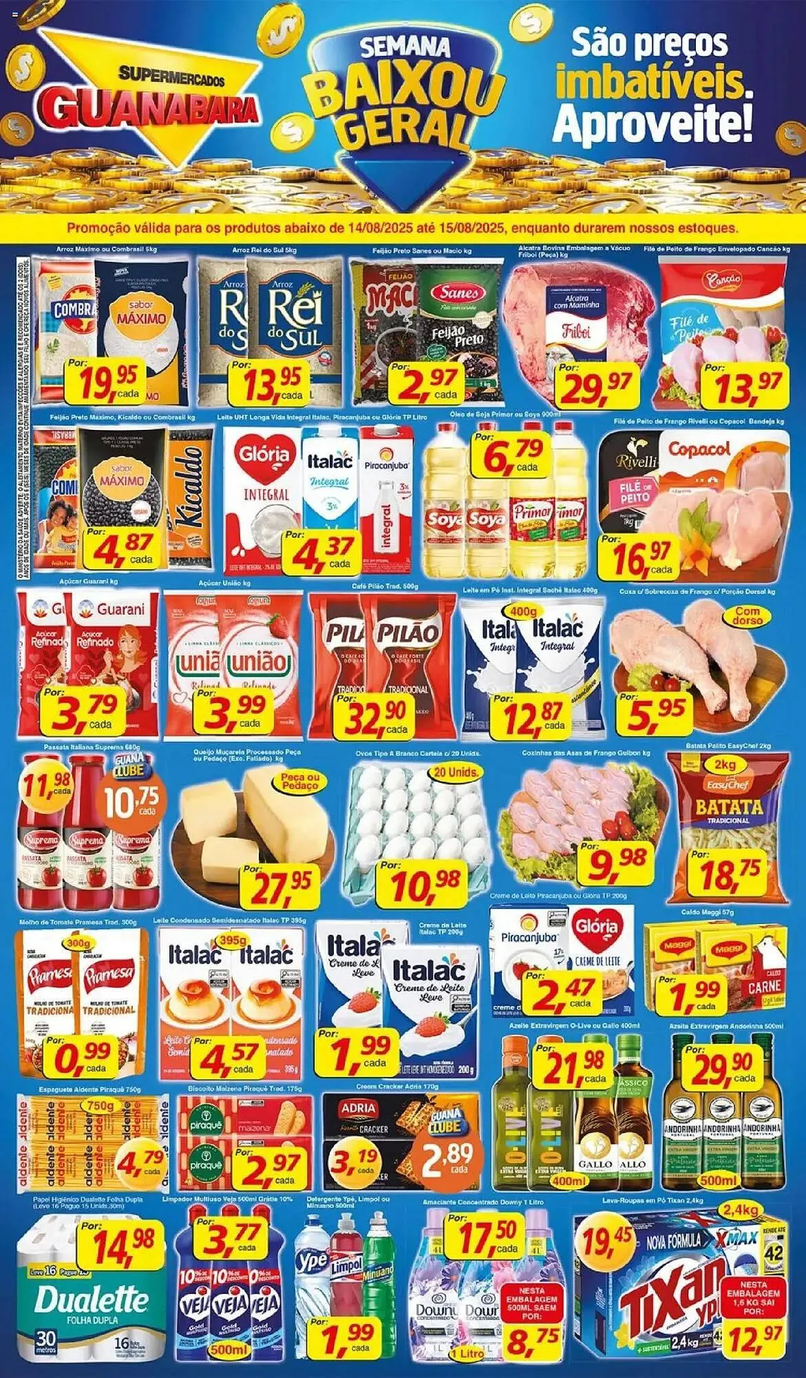 Encarte de Catálogo Supermercados Guanabara 14 de agosto até 15 de agosto 2025 - Pagina 1