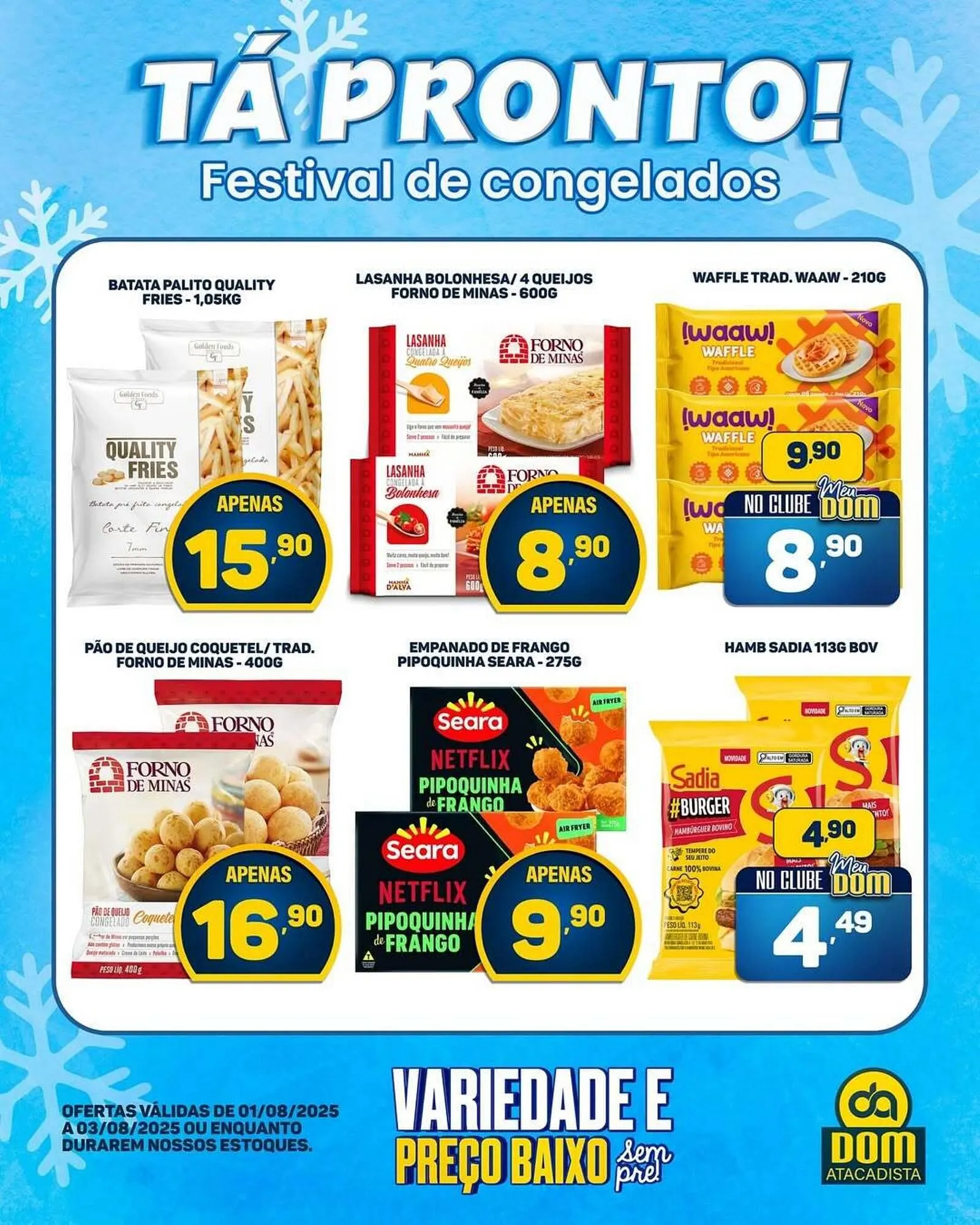 Encarte de Catálogo Dom Atacadista 1 de agosto até 3 de agosto 2025 - Pagina 1