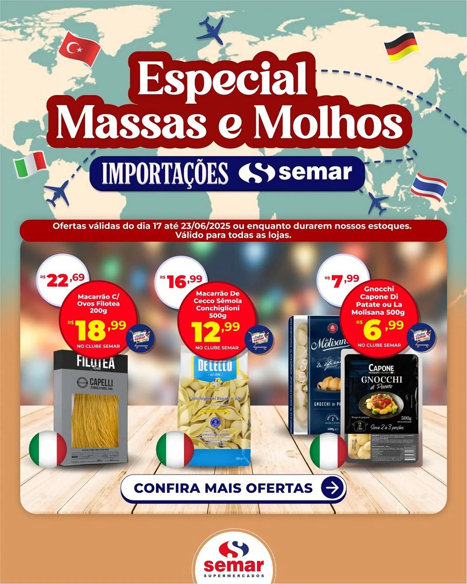 Encarte de Catálogo Semar Supermercado 17 de junho até 23 de junho 2025 - Pagina 1