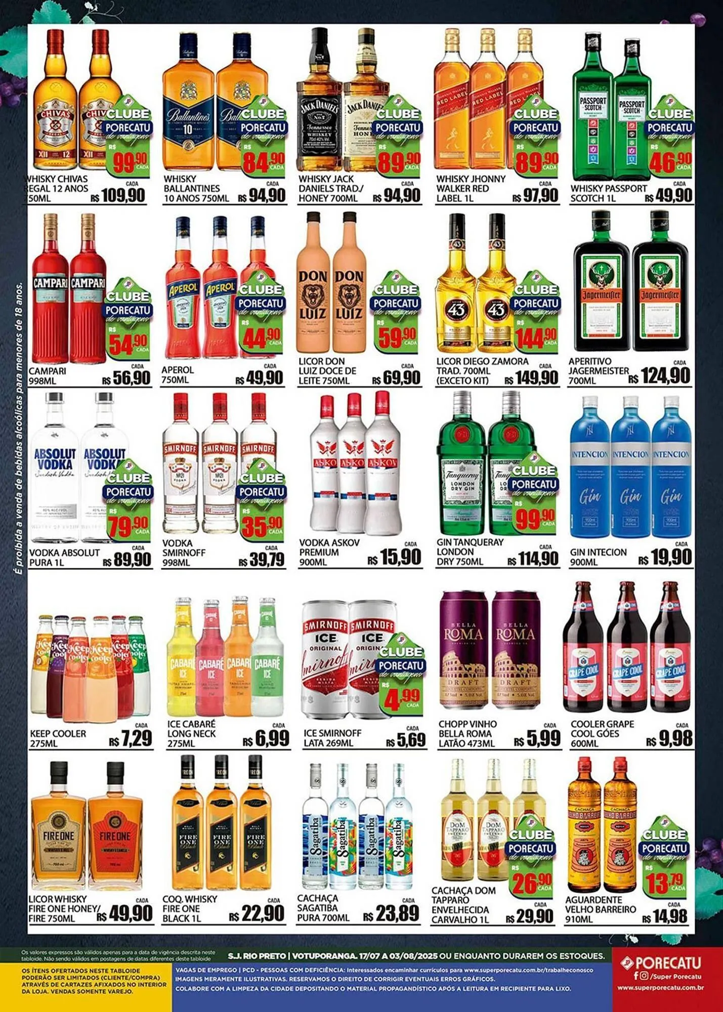 Encarte de Catálogo Supermercado Porecatu 17 de julho até 3 de agosto 2025 - Pagina 4