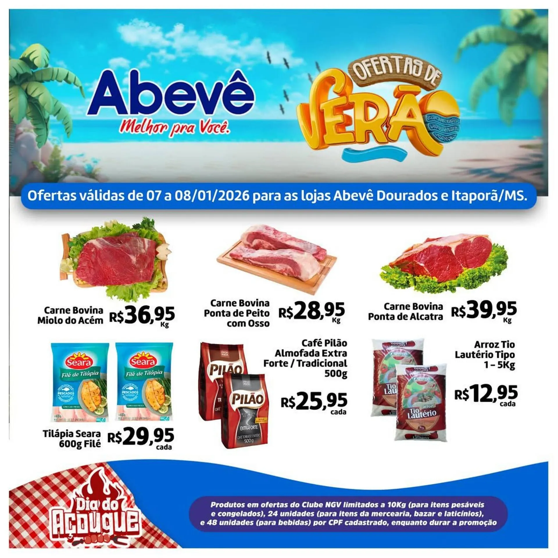 Encarte de Catálogo Abevê Supermercados 7 de janeiro até 8 de janeiro 2026 - Pagina 1