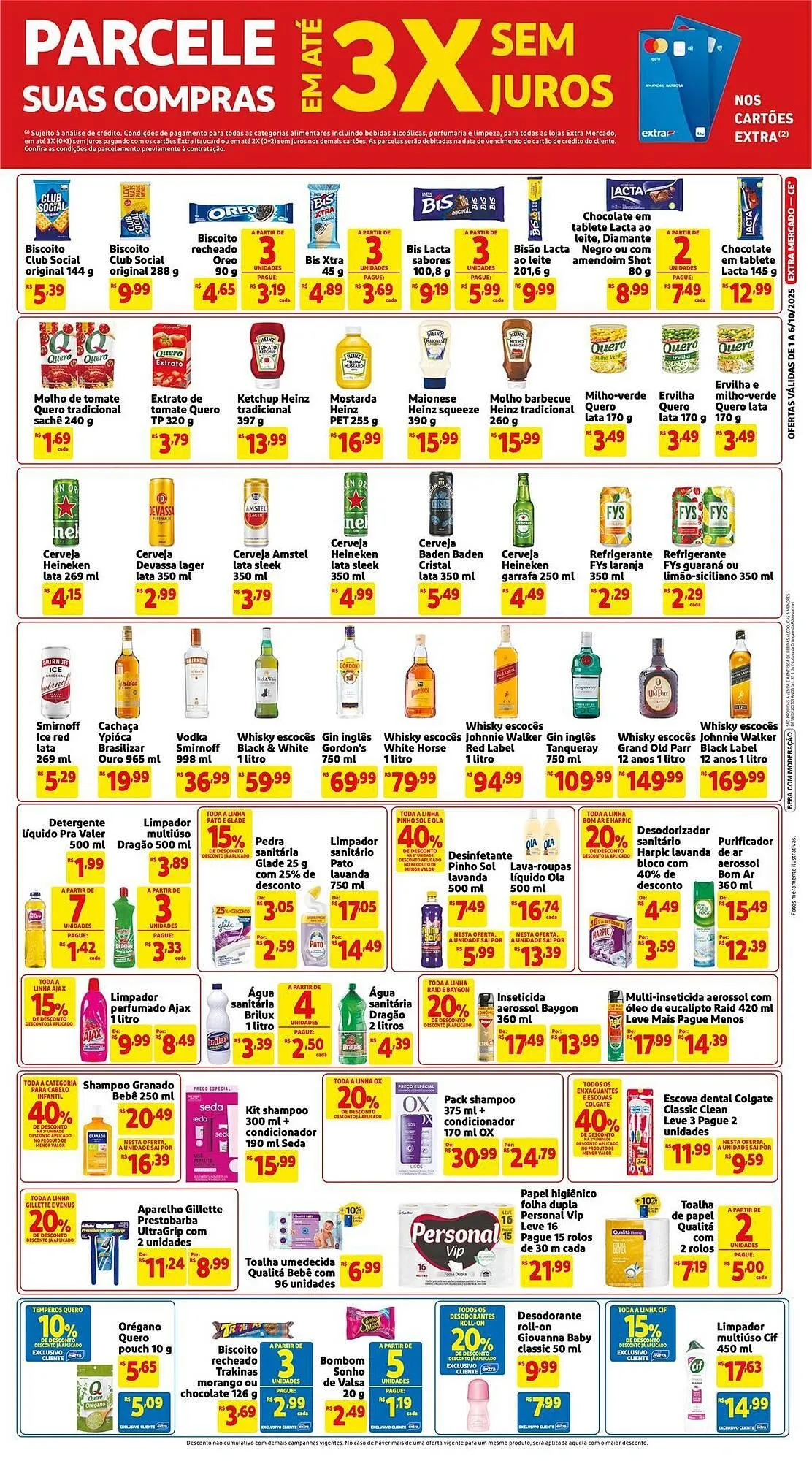 Encarte de Encarte Mercado Extra 1 de outubro até 6 de outubro 2025 - Pagina 3