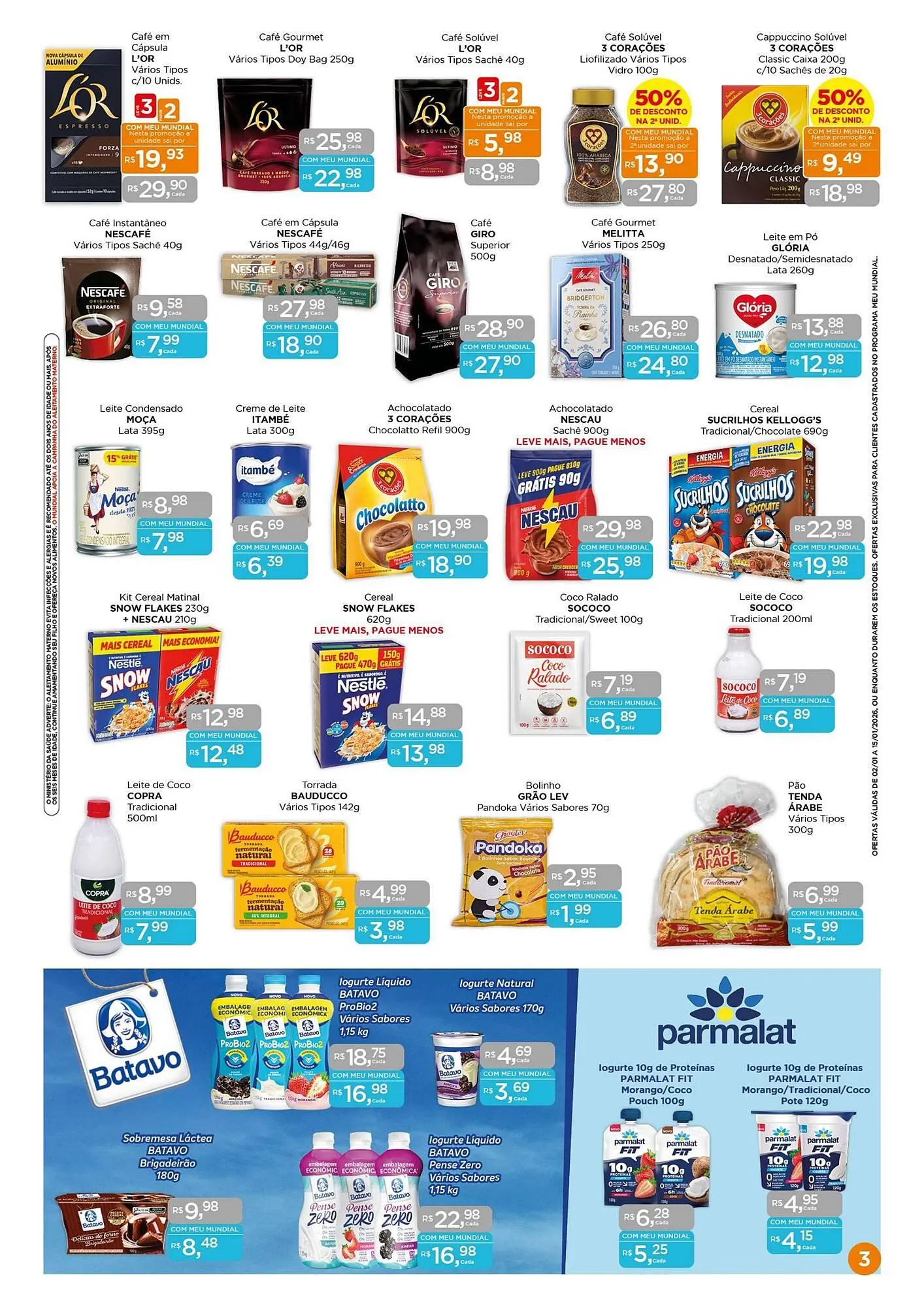 Encarte de Encarte Supermercados Mundial 2 de janeiro até 15 de janeiro 2026 - Pagina 3