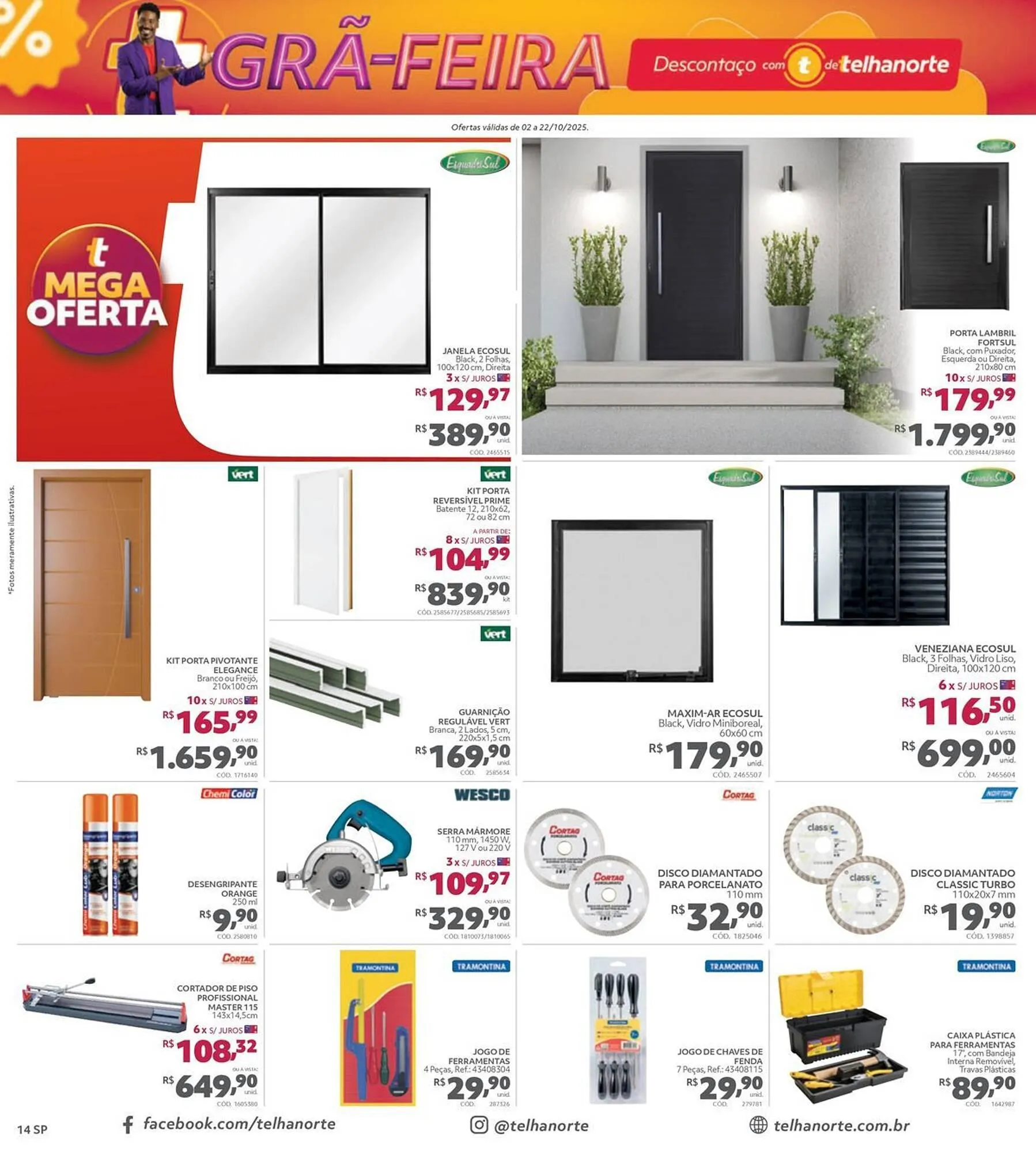 Encarte de Catálogo Telhanorte 2 de outubro até 22 de outubro 2025 - Pagina 14