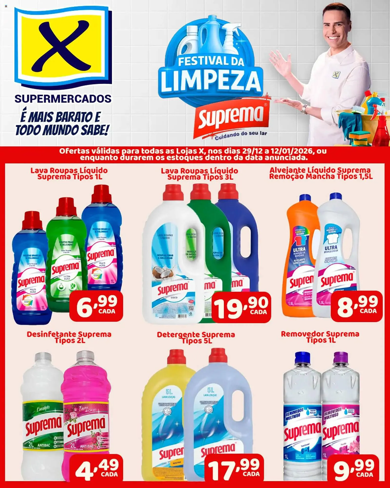 Encarte de Folheto X Supermercados 1 de janeiro até 12 de janeiro 2026 - Pagina 1