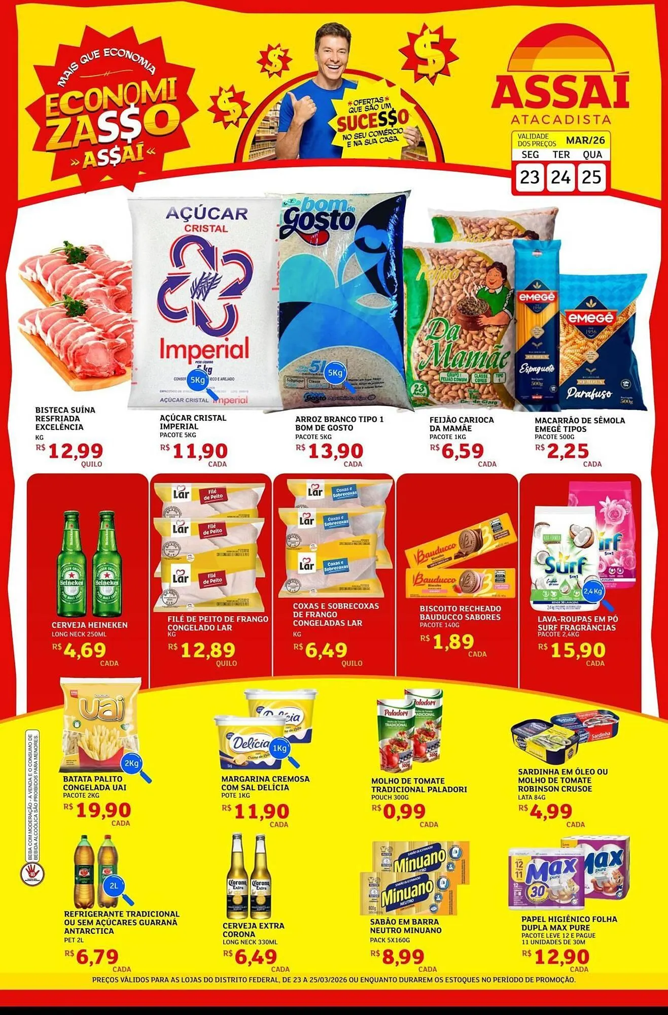 Encarte de Encarte Assaí Atacadista 23 de março até 25 de março 2026 - Pagina 1