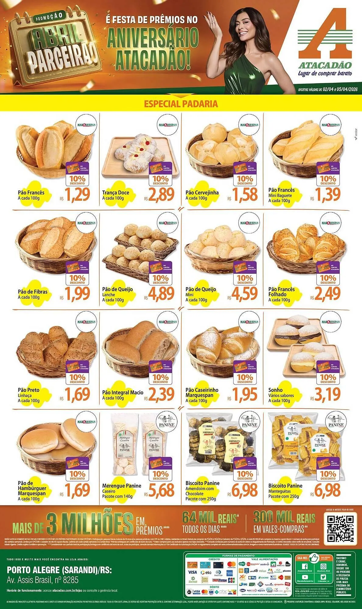 Encarte de Folheto Atacadão 3 de abril até 5 de abril 2026 - Pagina 1