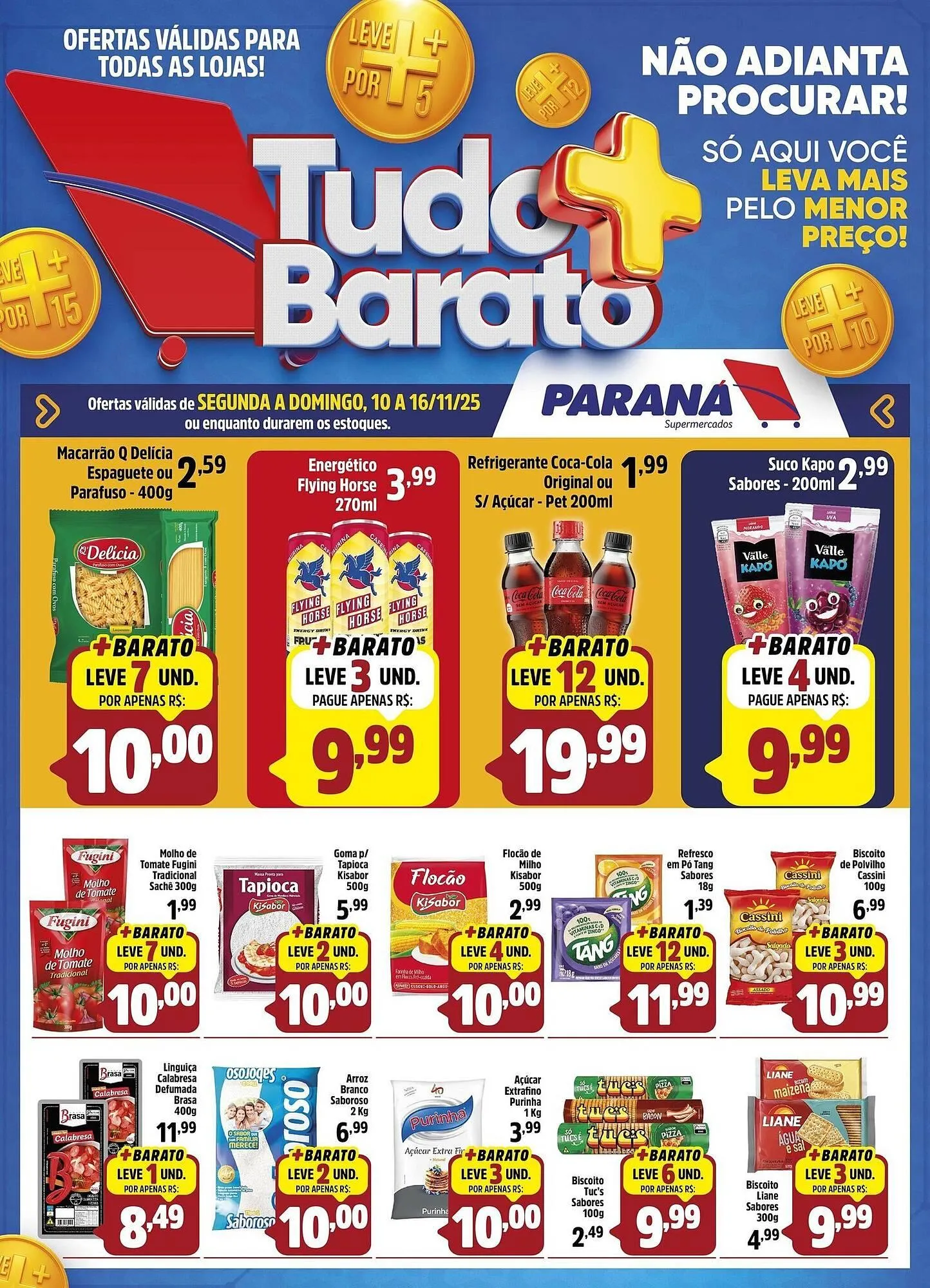 Encarte de Folheto Supermercado Paraná 10 de novembro até 16 de novembro 2025 - Pagina 1