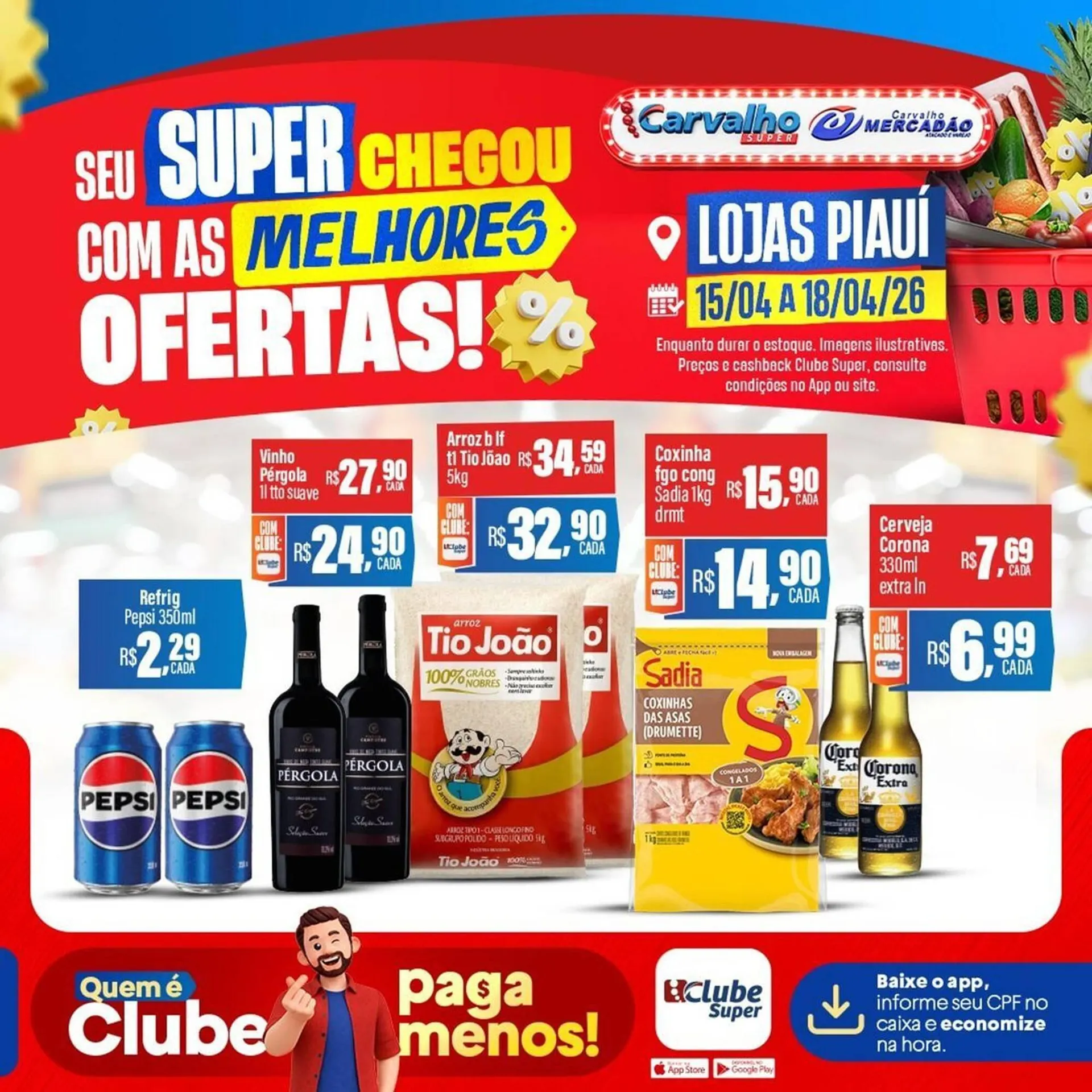 Encarte de Catálogo Carvalho Supermercado 15 de abril até 18 de abril 2026 - Pagina 2