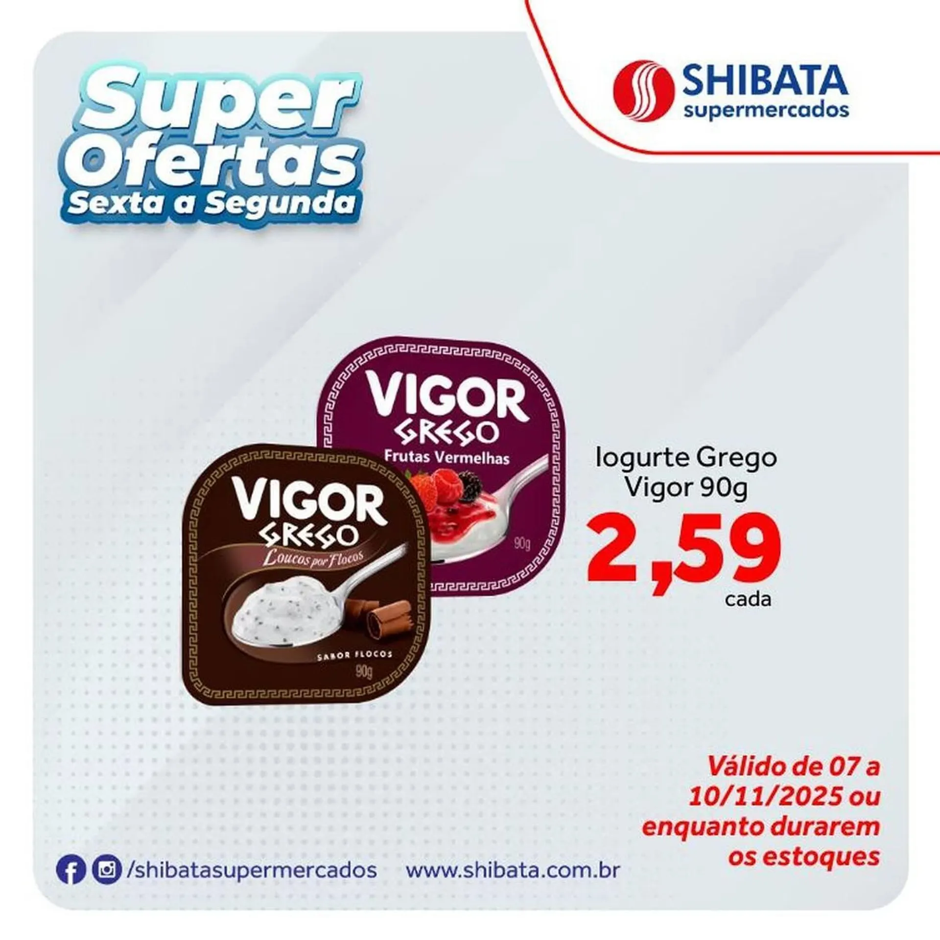 Encarte de Folheto Shibata Supermercados 7 de novembro até 10 de novembro 2025 - Pagina 1