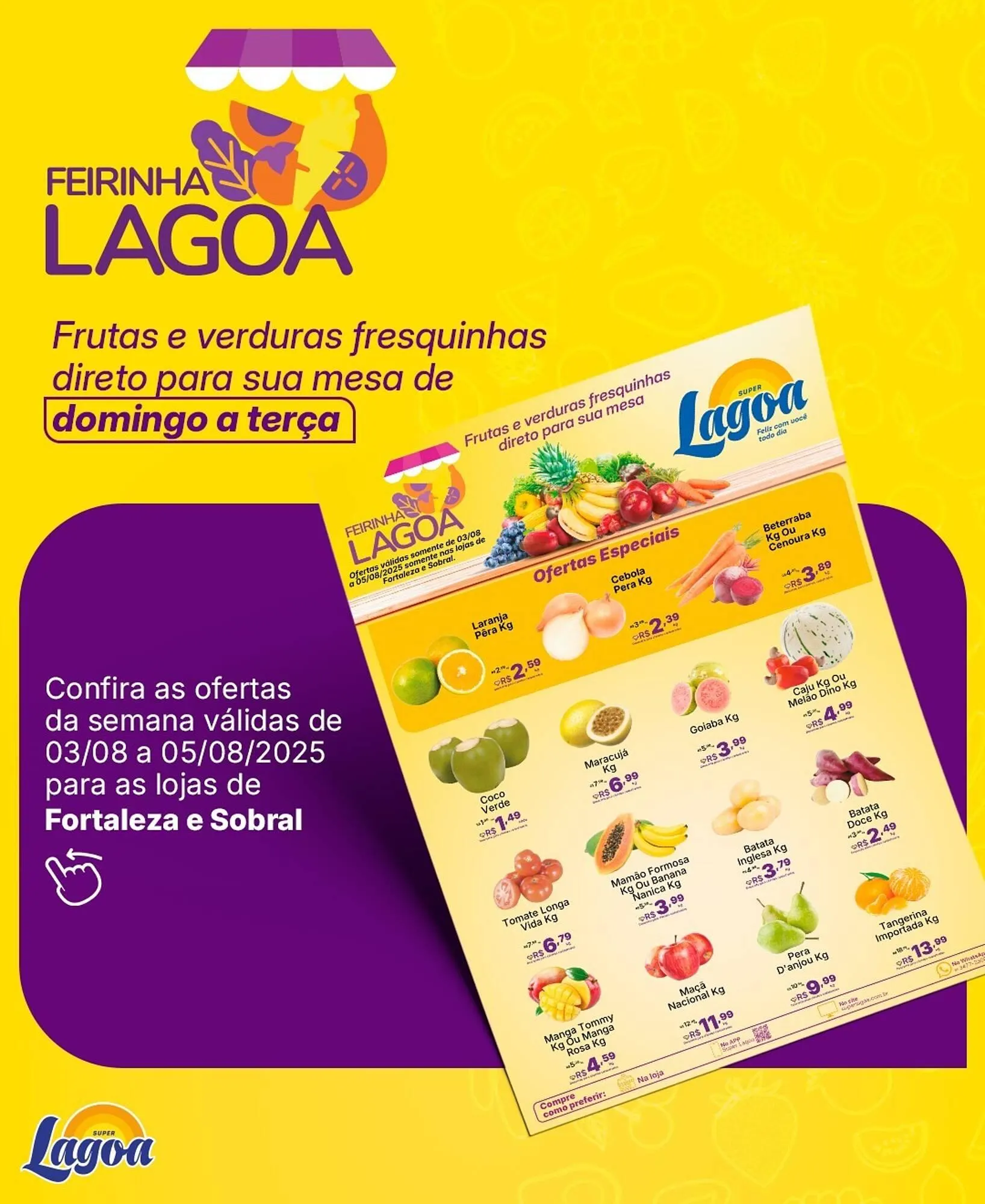 Encarte de Catálogo Super Lagoa 3 de agosto até 5 de agosto 2025 - Pagina 1