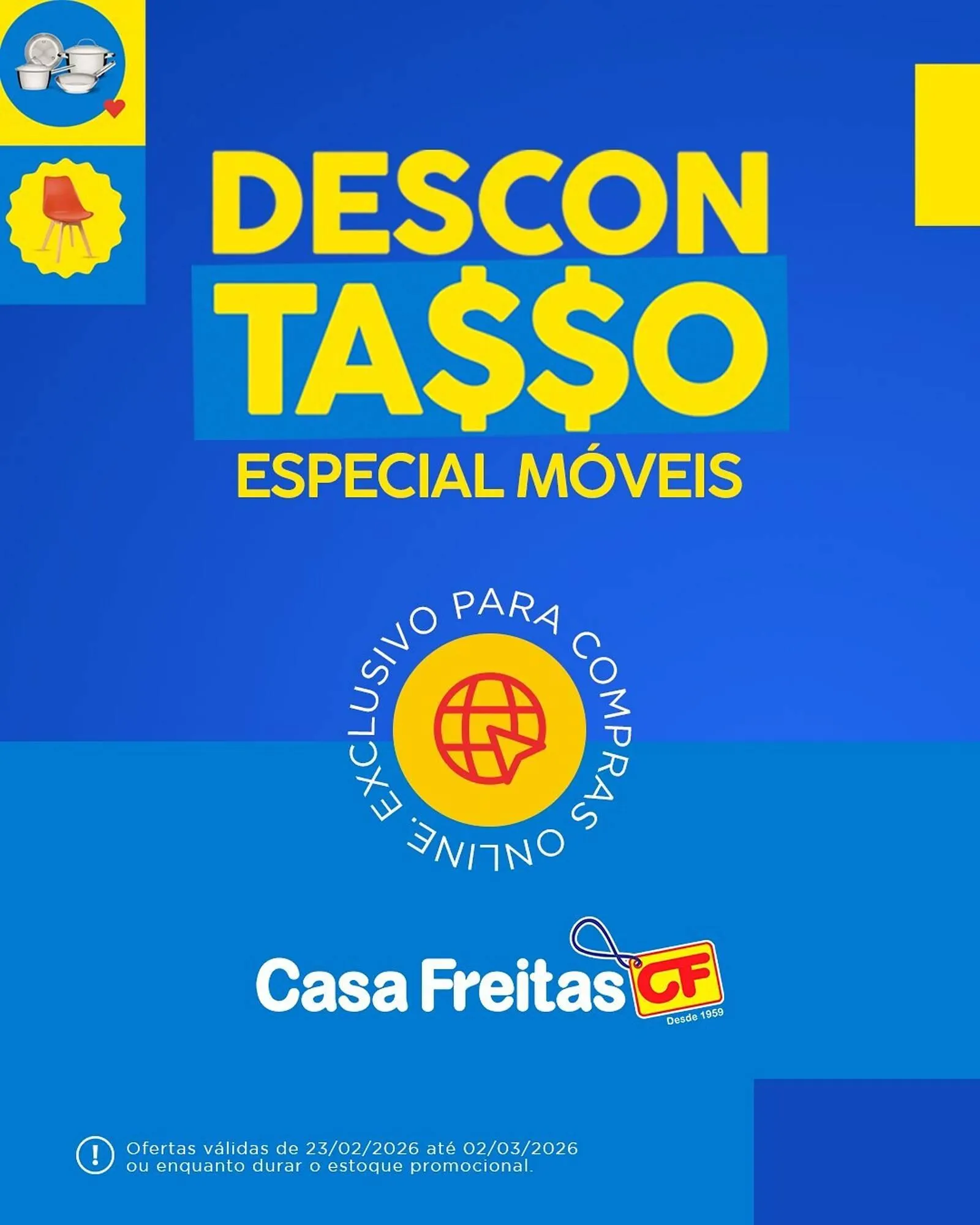 Encarte de Catálogo Casa Freitas 27 de fevereiro até 2 de março 2026 - Pagina 1