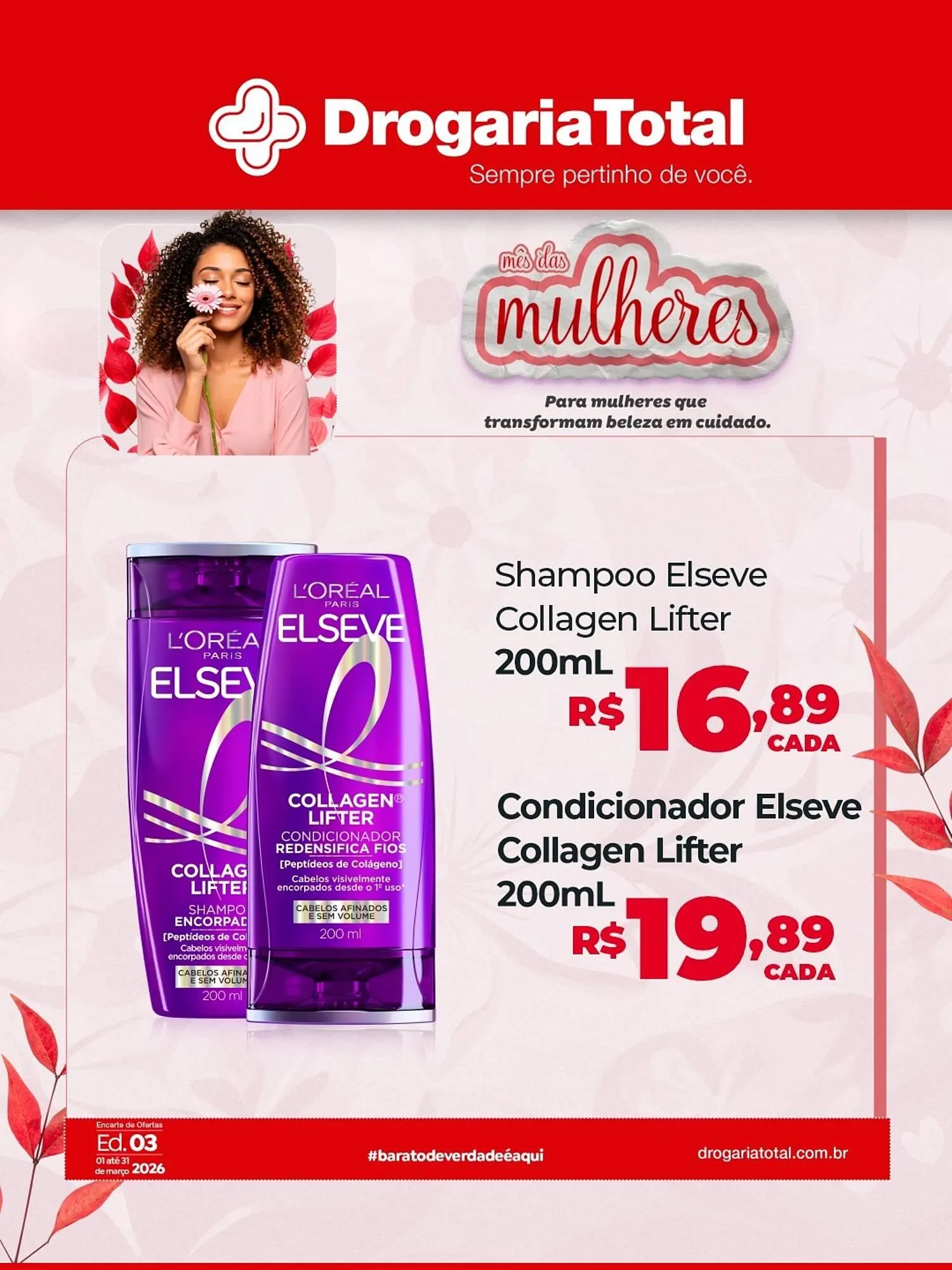 Encarte de Catálogo Drogaria Total 5 de março até 31 de março 2026 - Pagina 1