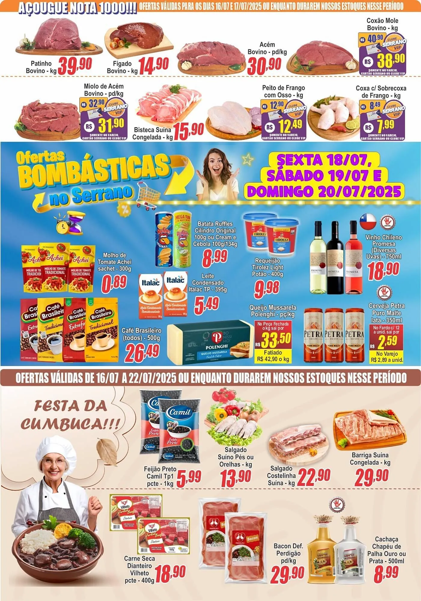 Encarte de Catálogo Serrano Supermercado 16 de julho até 17 de julho 2025 - Pagina 2