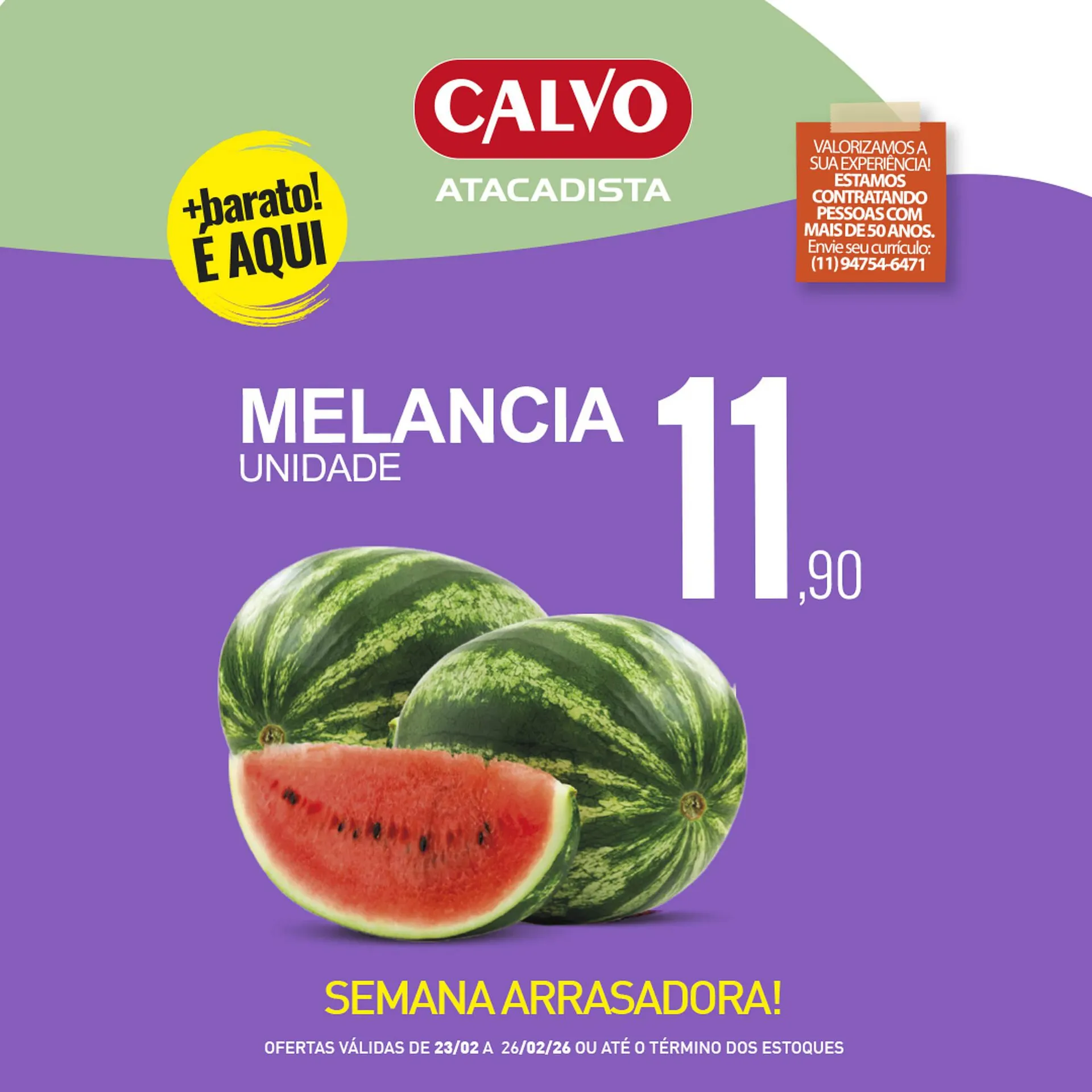 Encarte de Folheto Calvo Atacadista 25 de fevereiro até 26 de fevereiro 2026 - Pagina 4