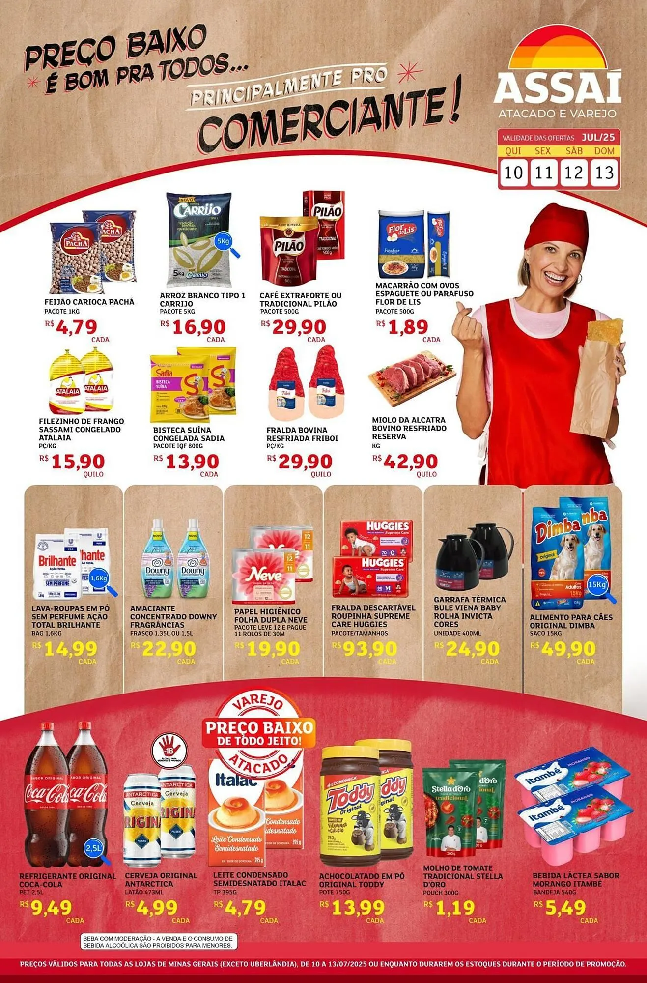 Encarte de Catálogo Assaí Atacadista 12 de julho até 13 de julho 2025 - Pagina 1
