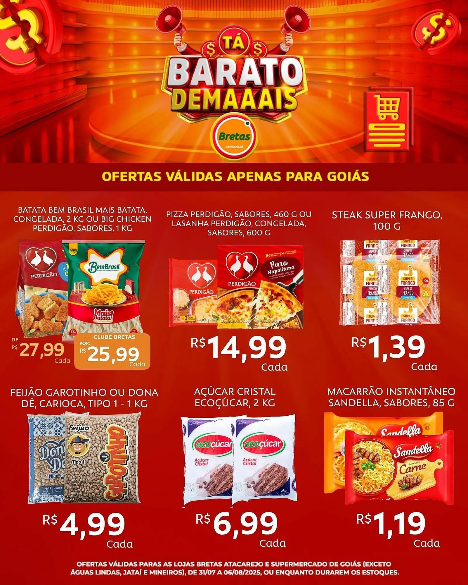 Encarte de Catálogo Supermercados Bretas 31 de julho até 6 de agosto 2025 - Pagina 3