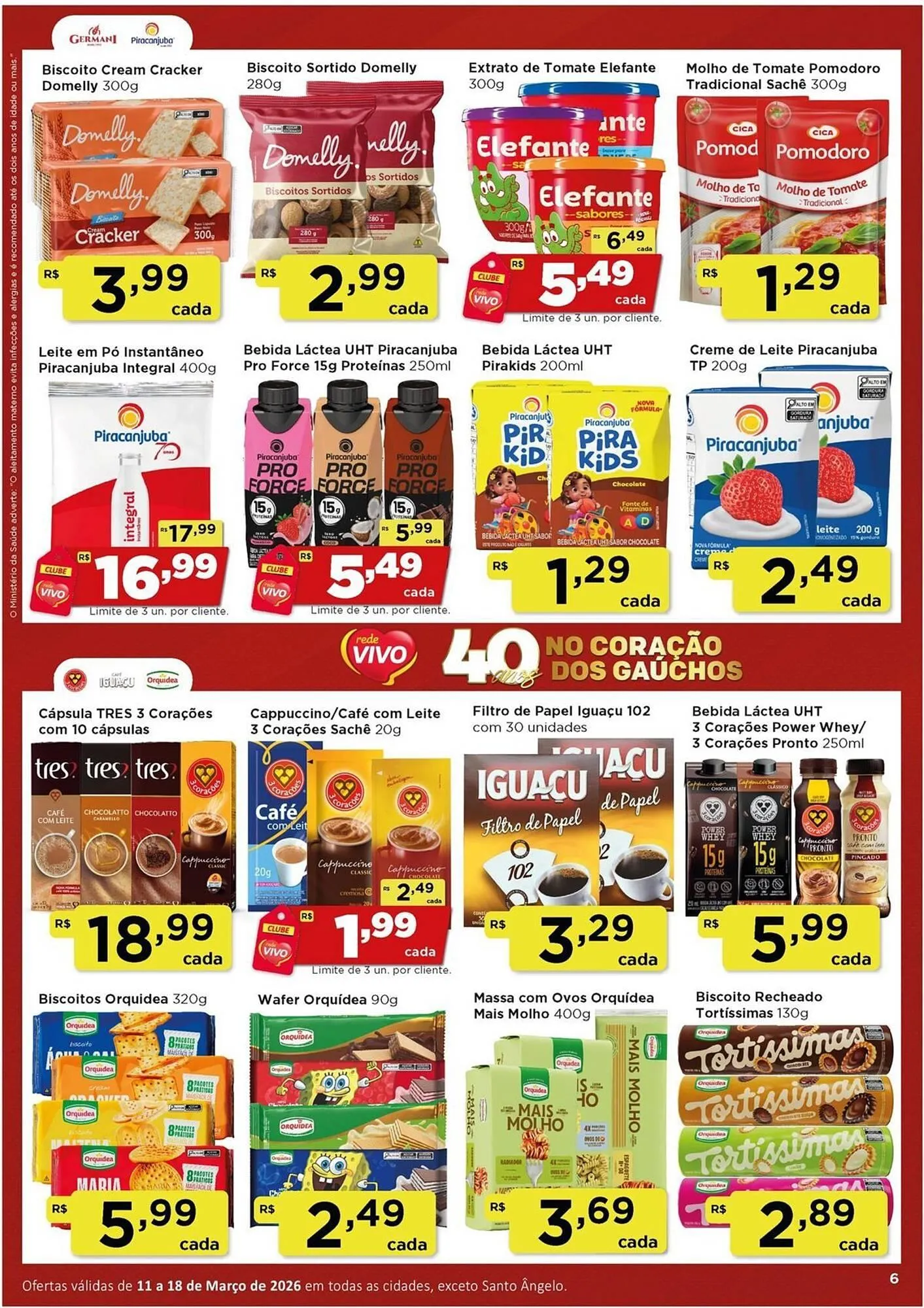 Encarte de Encarte Rede Vivo 11 de março até 18 de março 2026 - Pagina 6