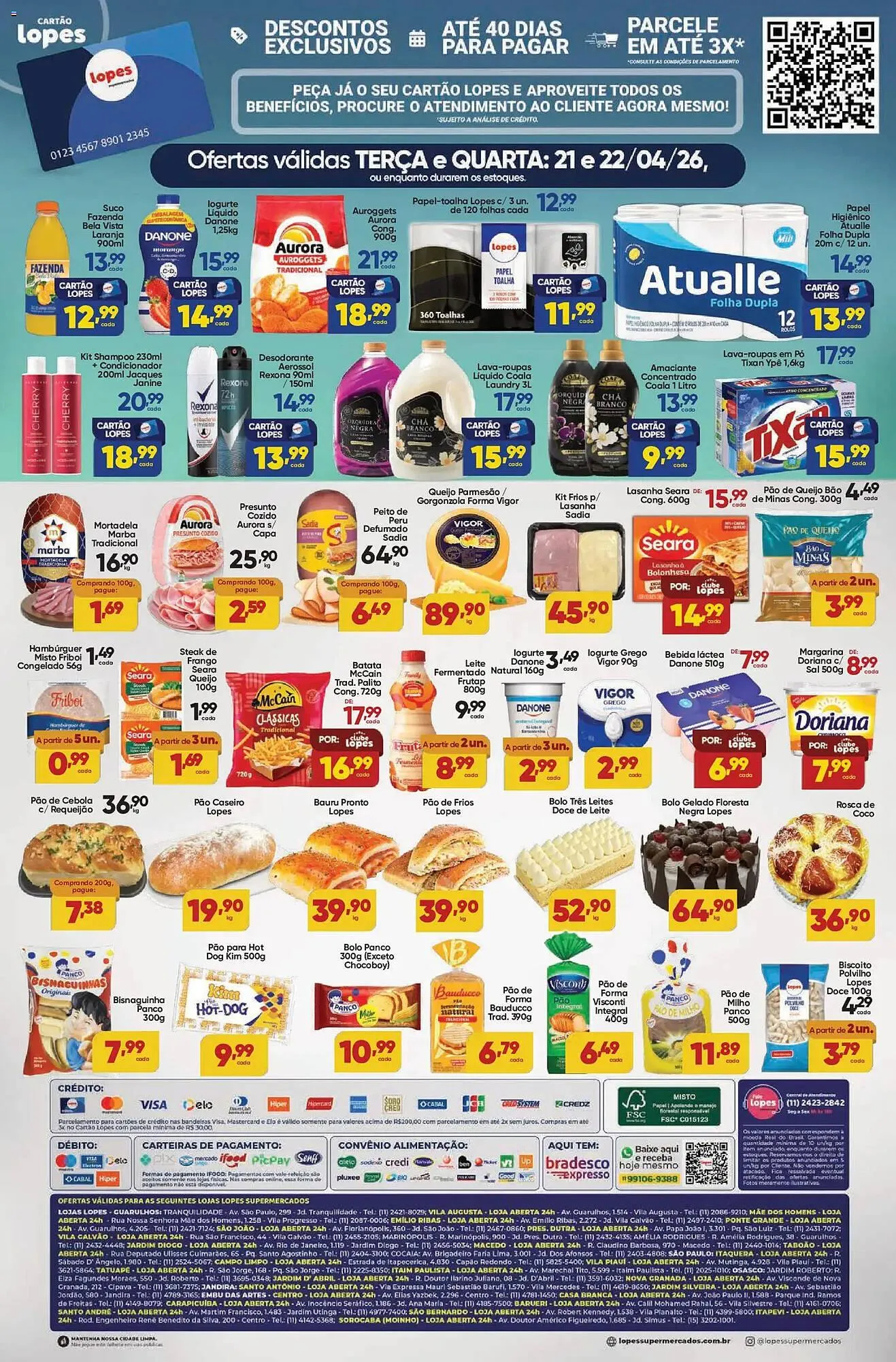 Encarte de Folheto Lopes Supermercados 21 de abril até 22 de abril 2026 - Pagina 2