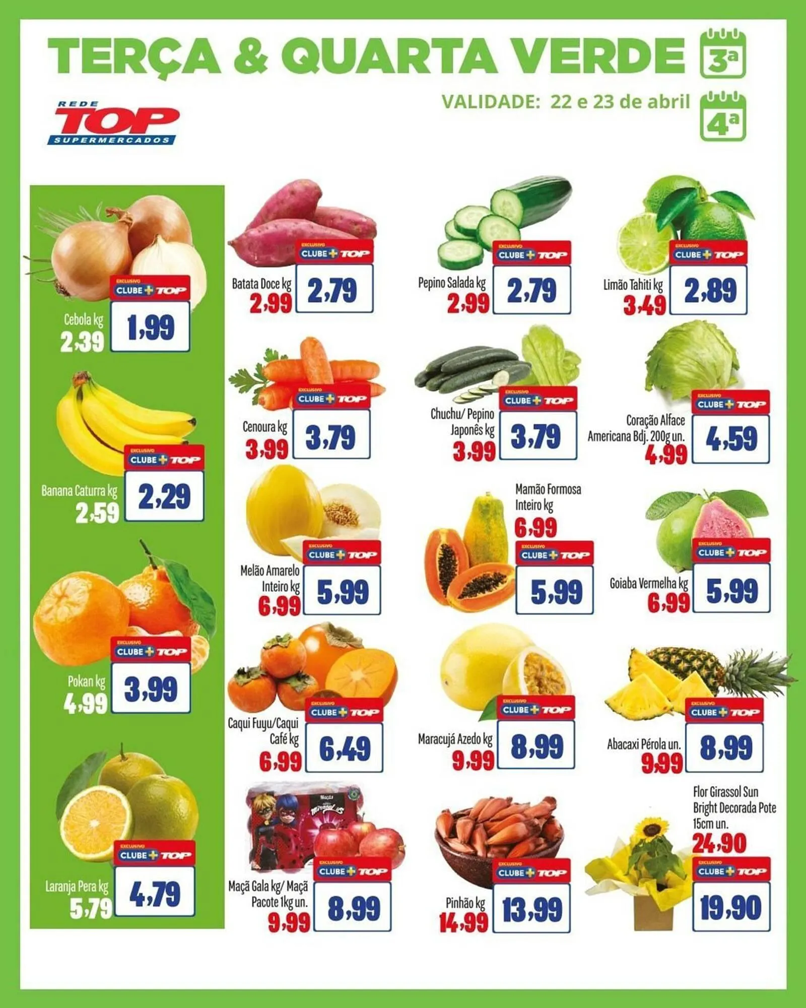 Encarte de Catálogo Rede Top 22 de abril até 23 de abril 2025 - Pagina 1