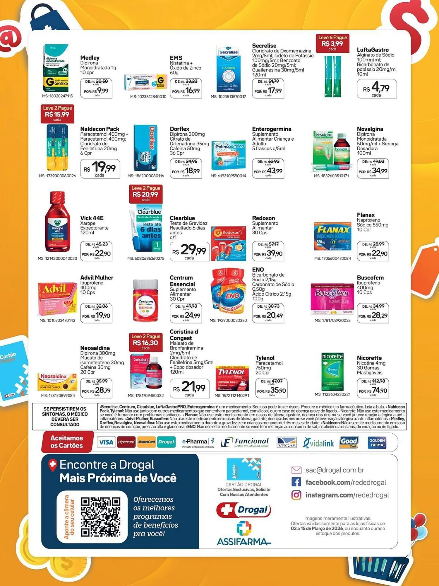 Encarte de Folheto Drogal 6 de março até 15 de março 2026 - Pagina 8