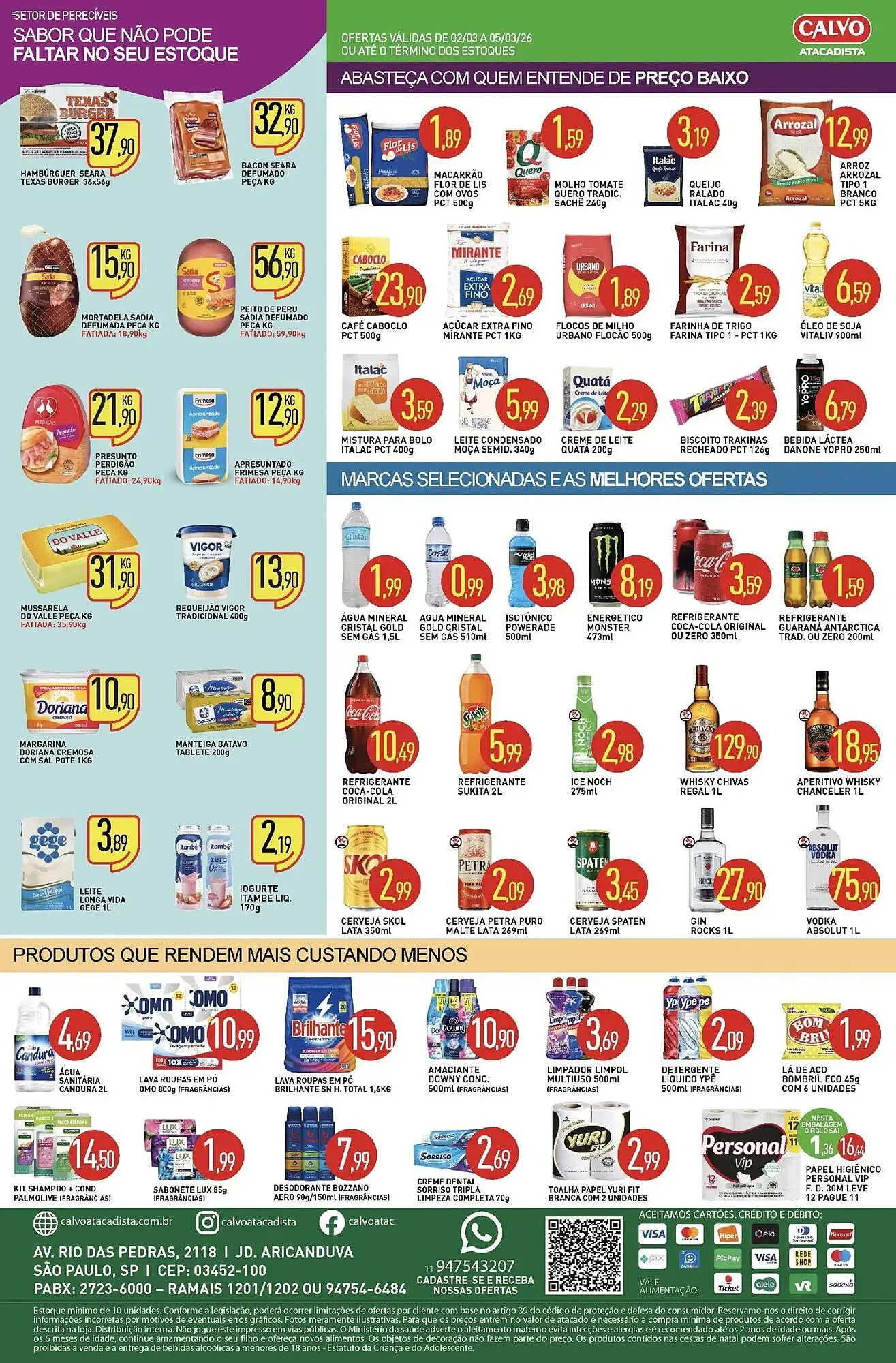 Encarte de Folheto Calvo Atacadista 2 de março até 6 de março 2026 - Pagina 2