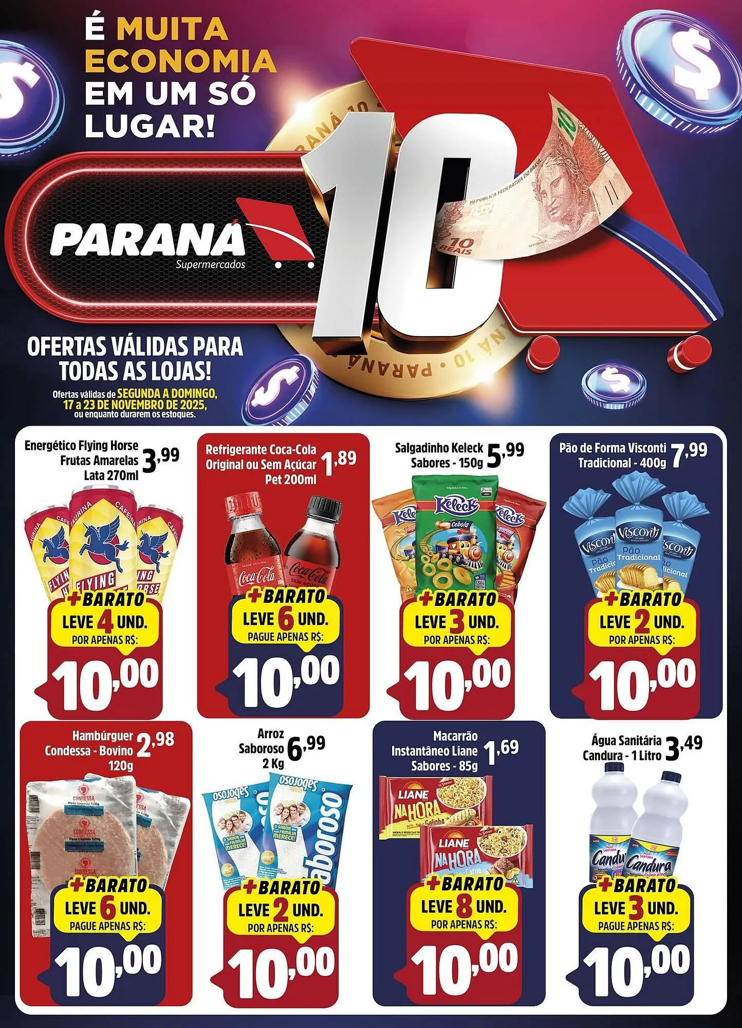 Encarte de Folheto Supermercado Paraná 17 de novembro até 23 de novembro 2025 - Pagina 1