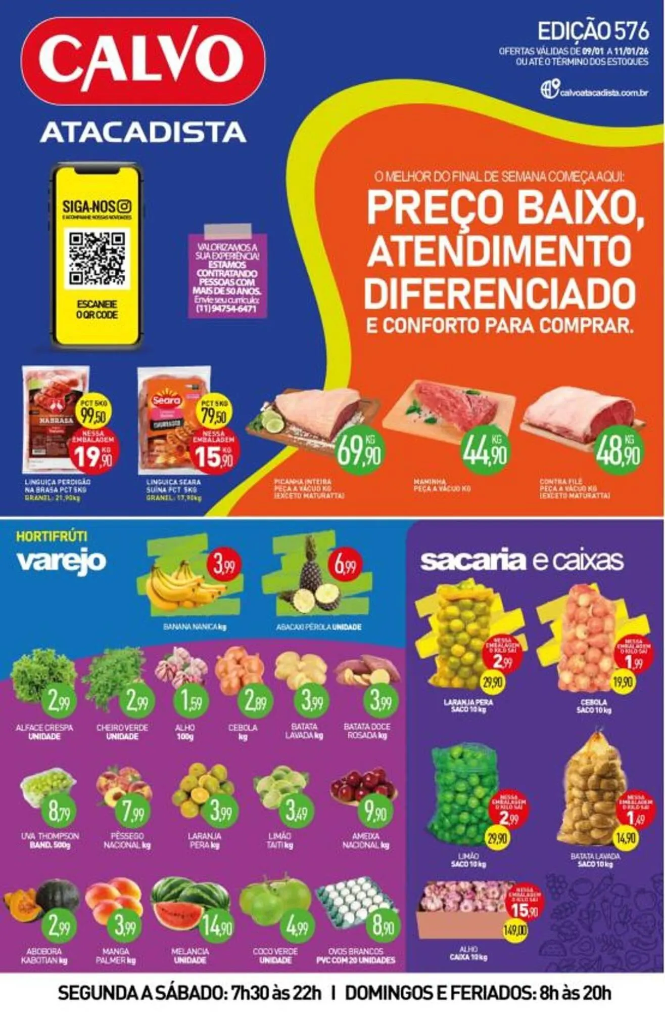 Encarte de Folheto Calvo Atacadista 9 de janeiro até 11 de janeiro 2026 - Pagina 1