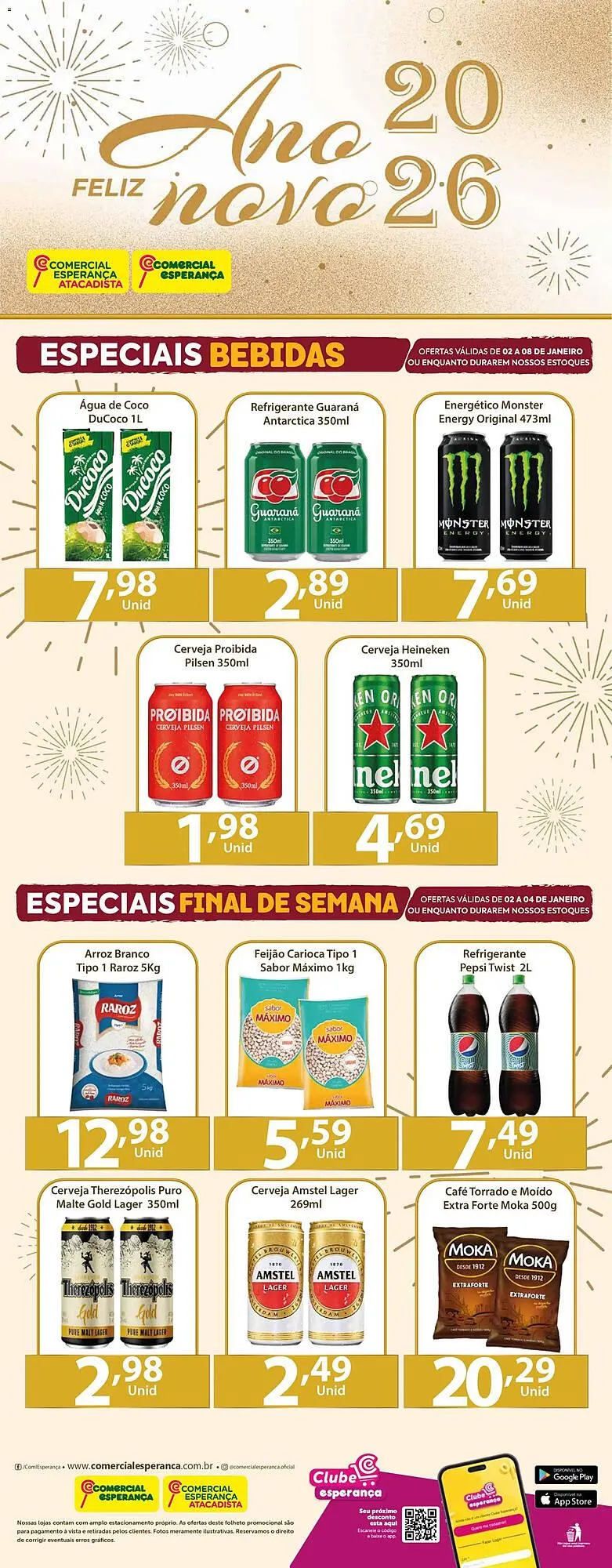 Encarte de Folheto Comercial Esperança 2 de janeiro até 8 de janeiro 2026 - Pagina 1