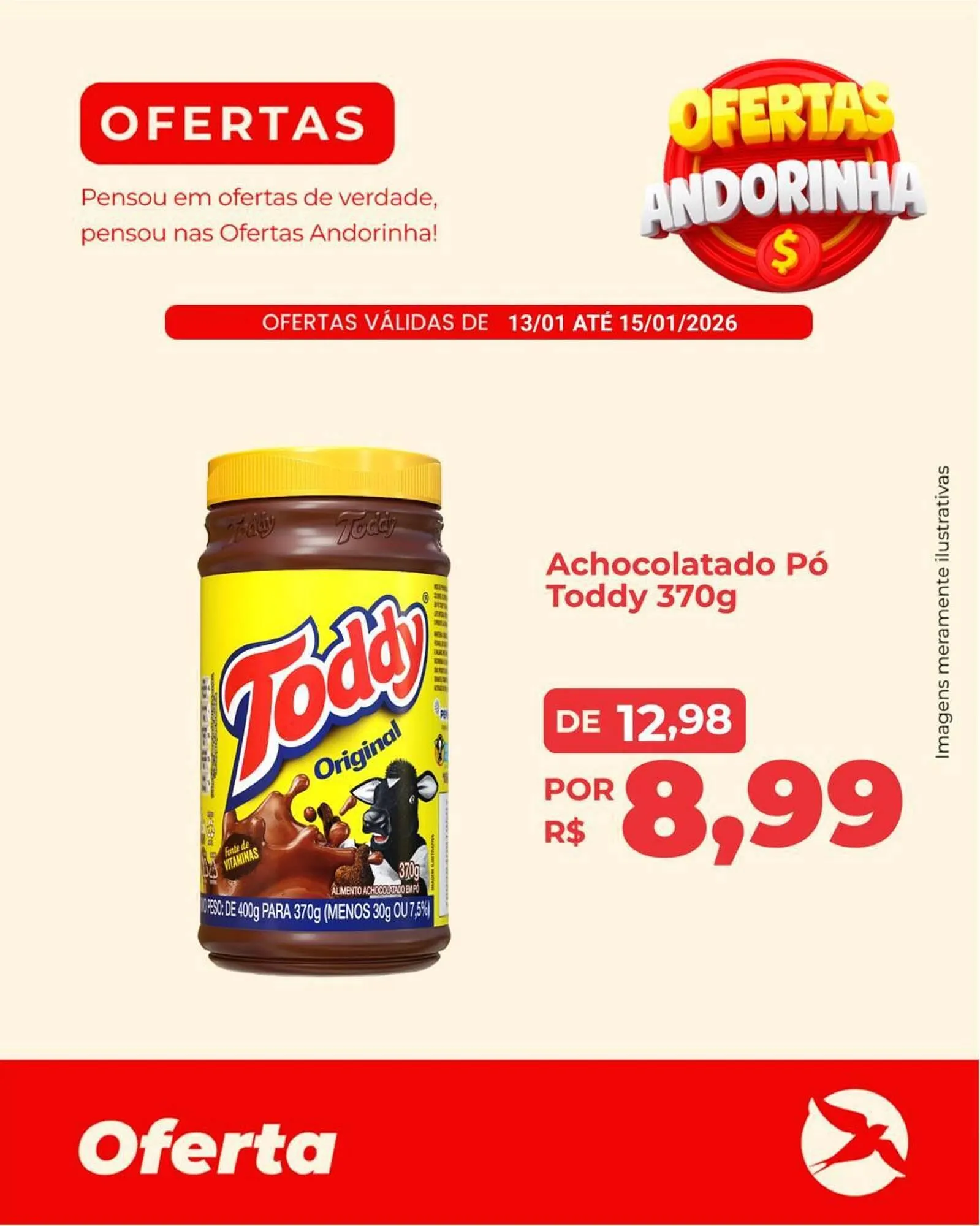 Encarte de Folheto Andorinha Hipermercado 13 de janeiro até 15 de janeiro 2026 - Pagina 1