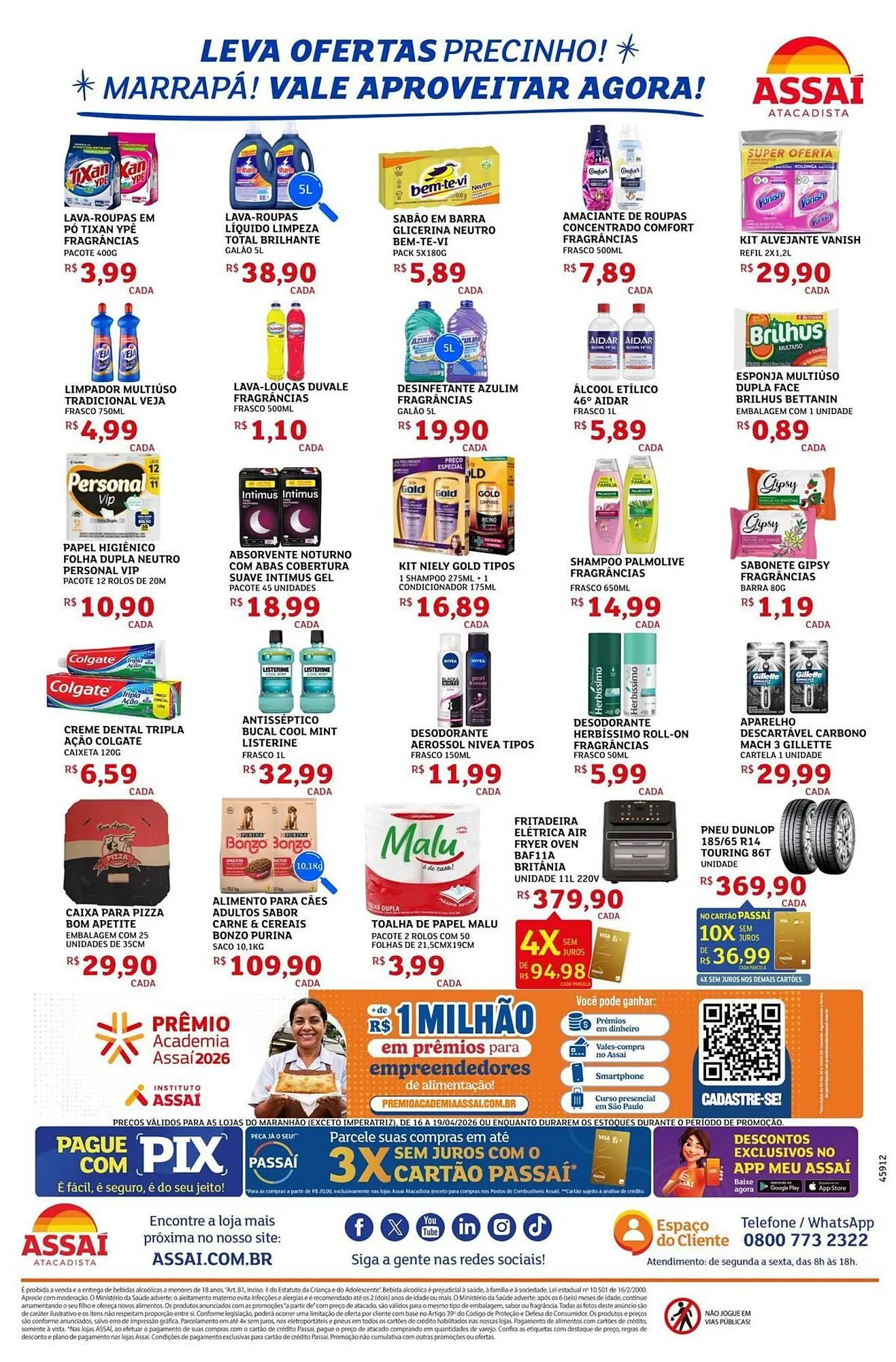 Encarte de Encarte Assaí Atacadista 16 de abril até 19 de abril 2026 - Pagina 4