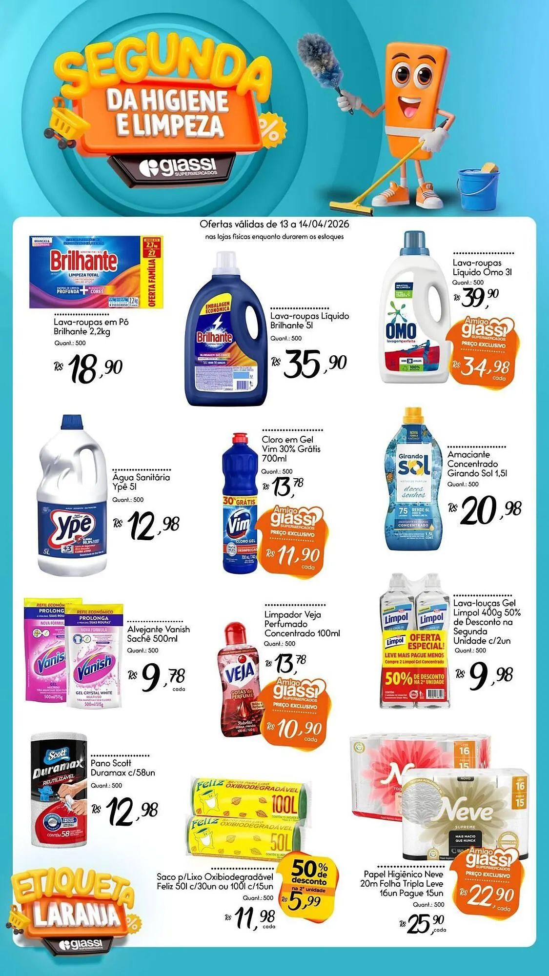 Encarte de Encarte Giassi Supermercados 13 de abril até 14 de abril 2026 - Pagina 2
