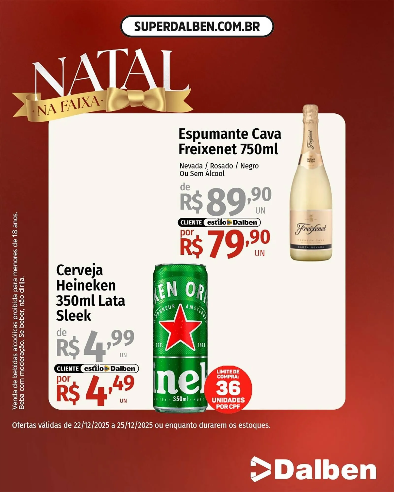 Encarte de Catálogo Supermercado Dalben 22 de dezembro até 25 de dezembro 2025 - Pagina 1