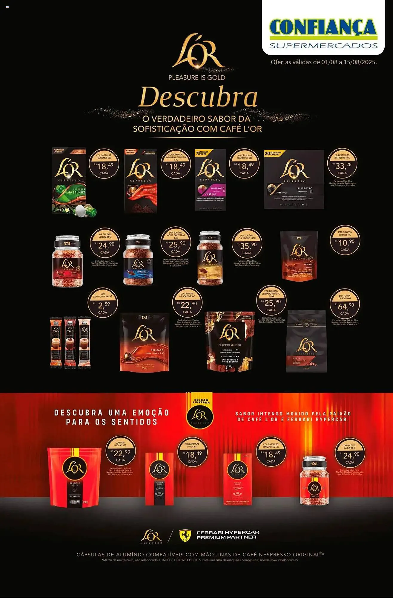Encarte de Catálogo Confiança Supermercados 1 de agosto até 15 de agosto 2025 - Pagina 1